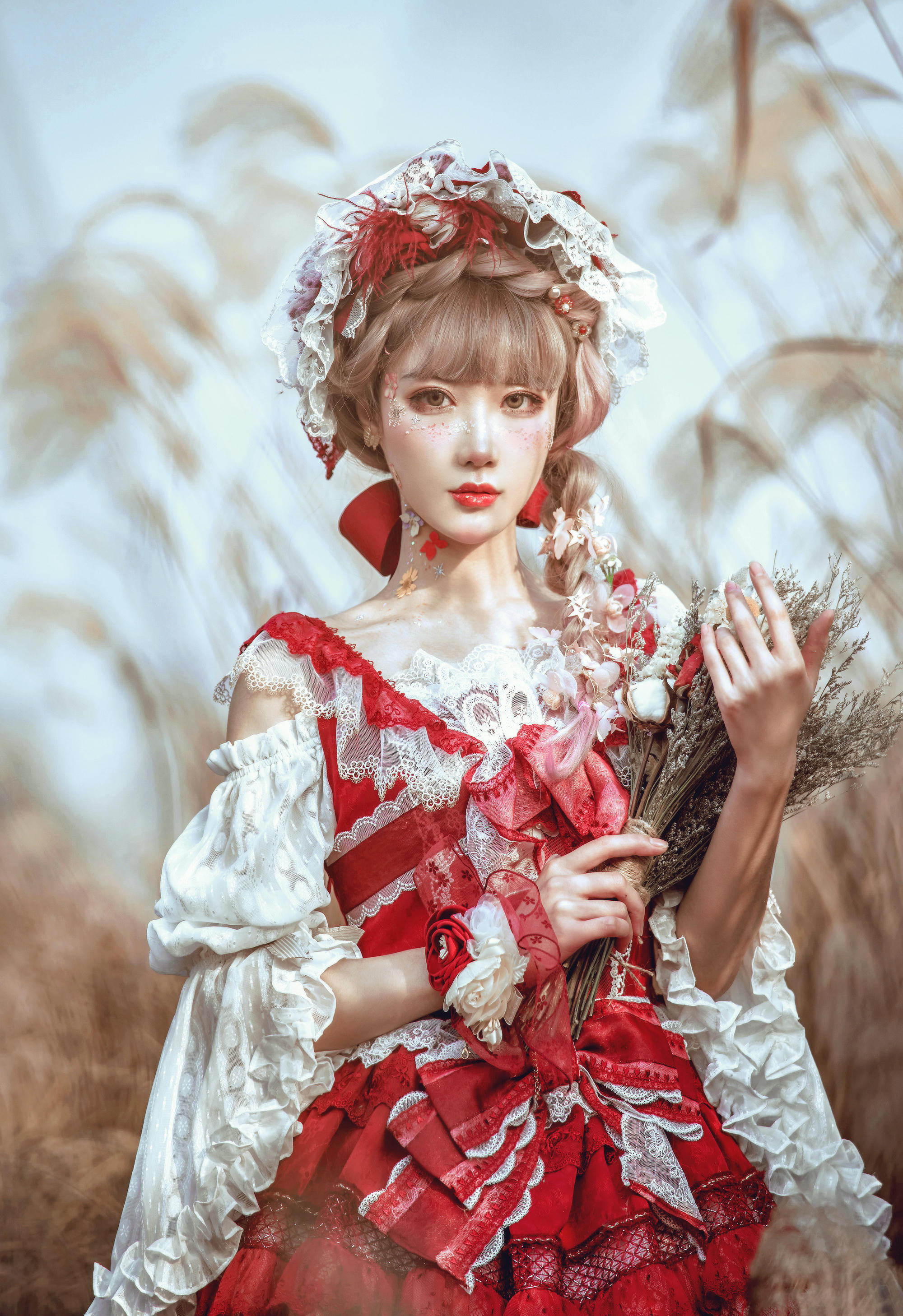 阿包也是兔娘 NO.002 lolita红裙 [12P-160MB]_第1集