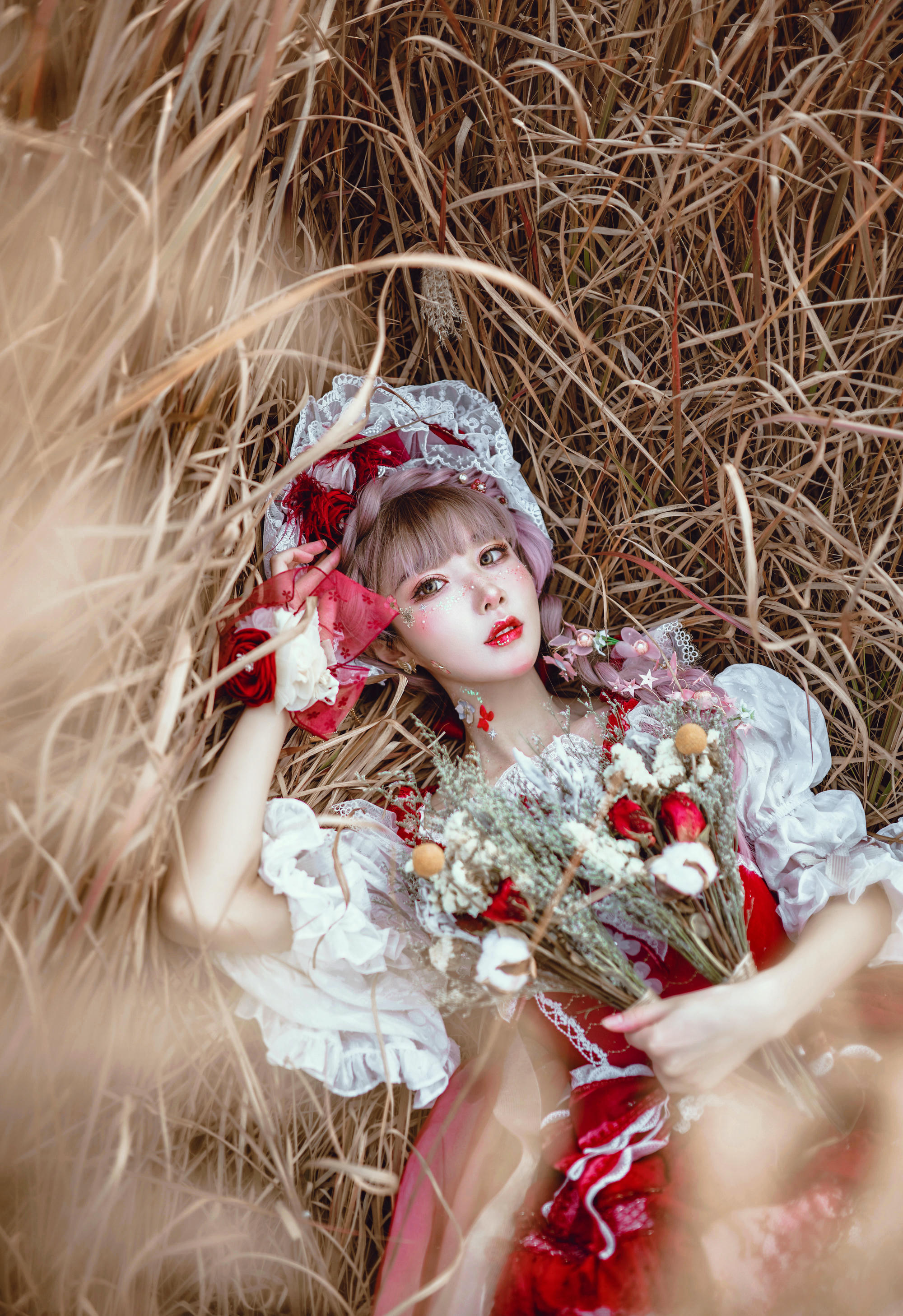 阿包也是兔娘 NO.002 lolita红裙 [12P-160MB]_第1集