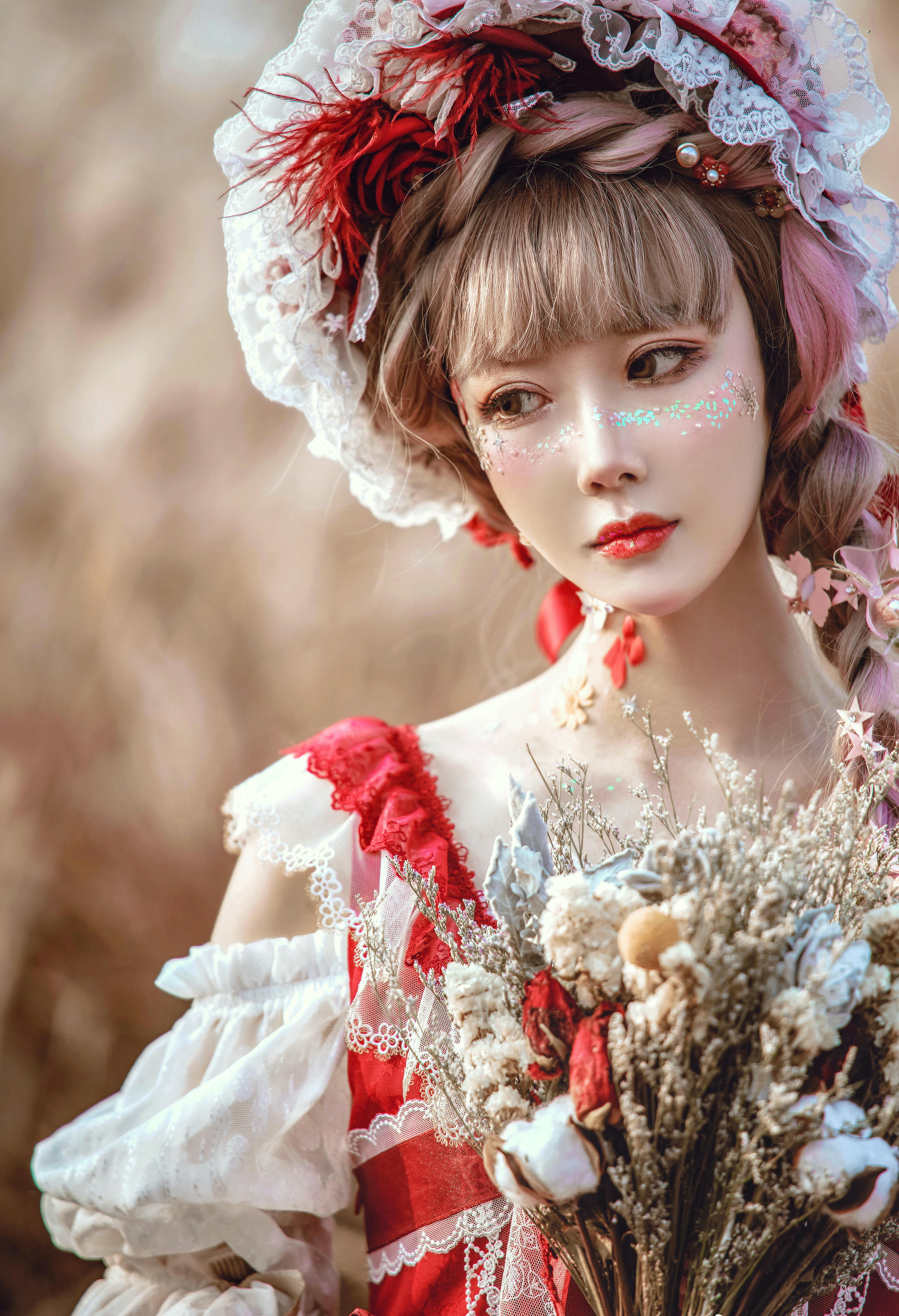 阿包也是兔娘 NO.002 lolita红裙 [12P-160MB]_第1集
