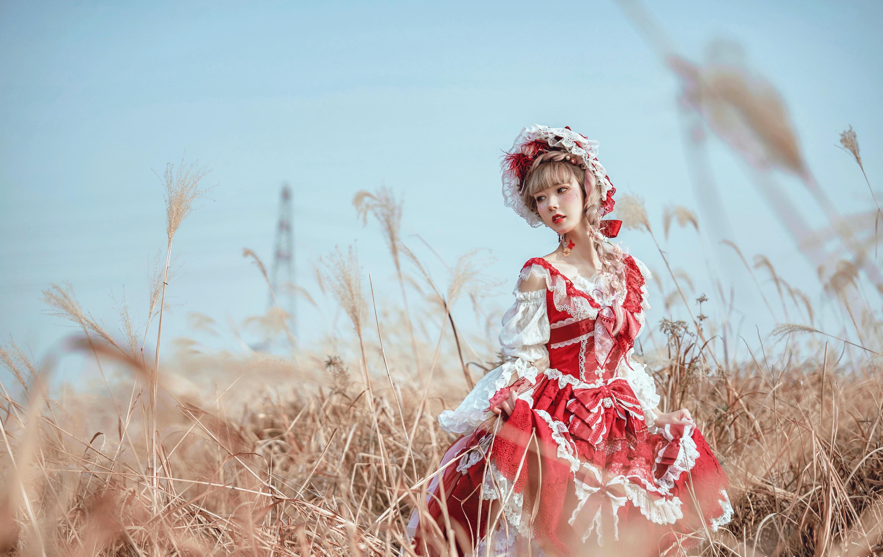 阿包也是兔娘 NO.002 lolita红裙 [12P-160MB]_第1集