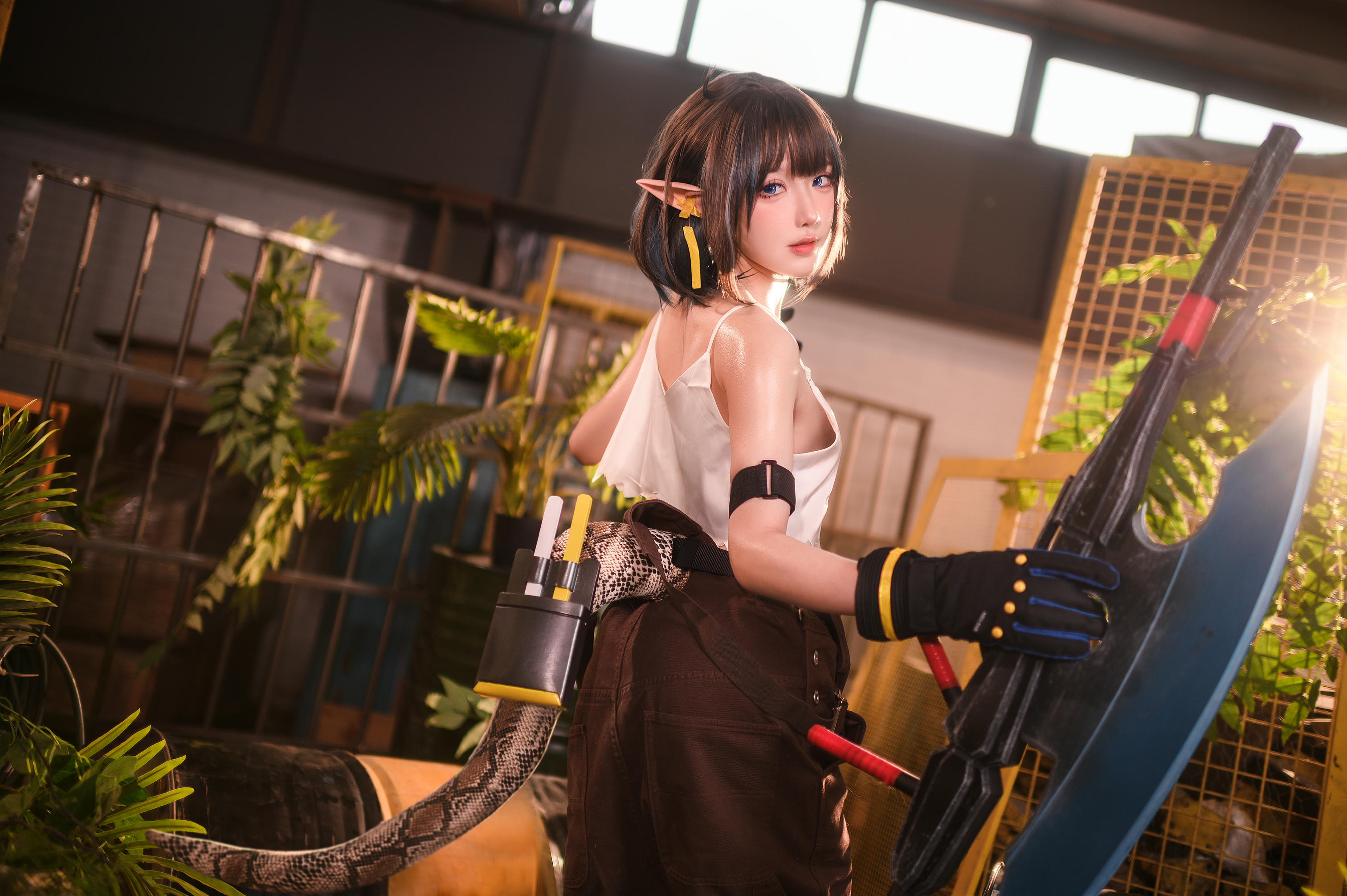 阿包也是兔娘 NO.051 6月舰长 明日方舟 森蚺 [33P+507MB]_第1集