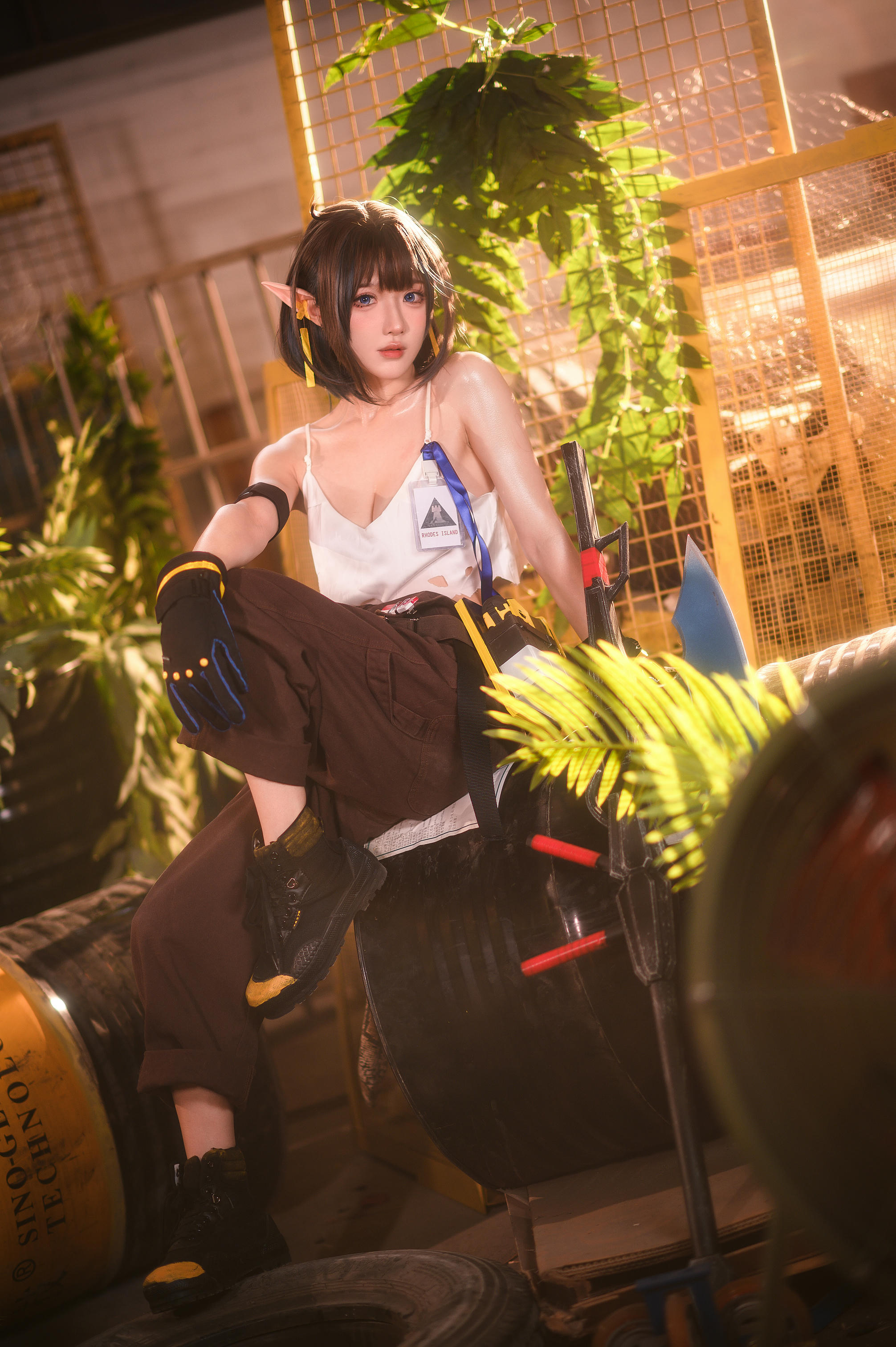 阿包也是兔娘 NO.051 6月舰长 明日方舟 森蚺 [33P+507MB]_第1集