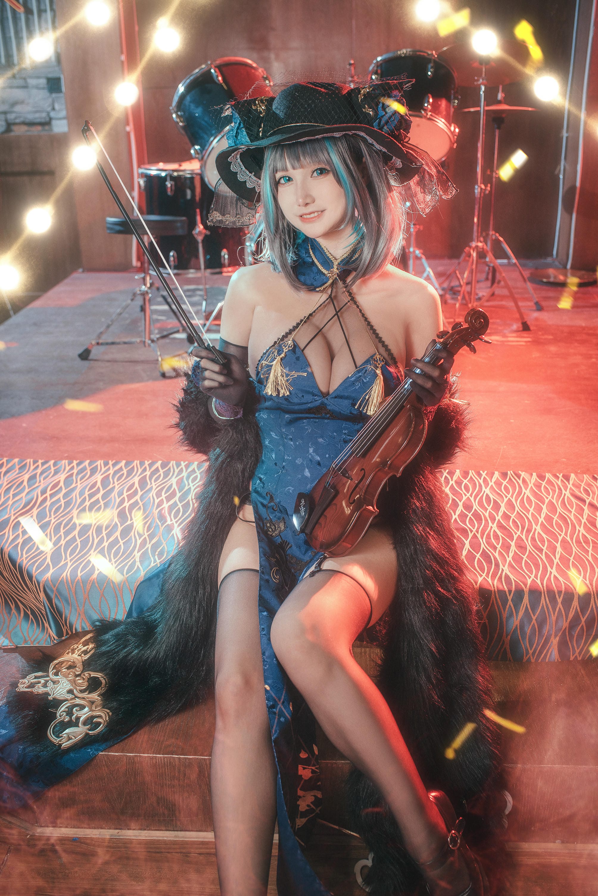 仙九Airi NO.014 柴郡旗袍 [22P-369MB]_第1集