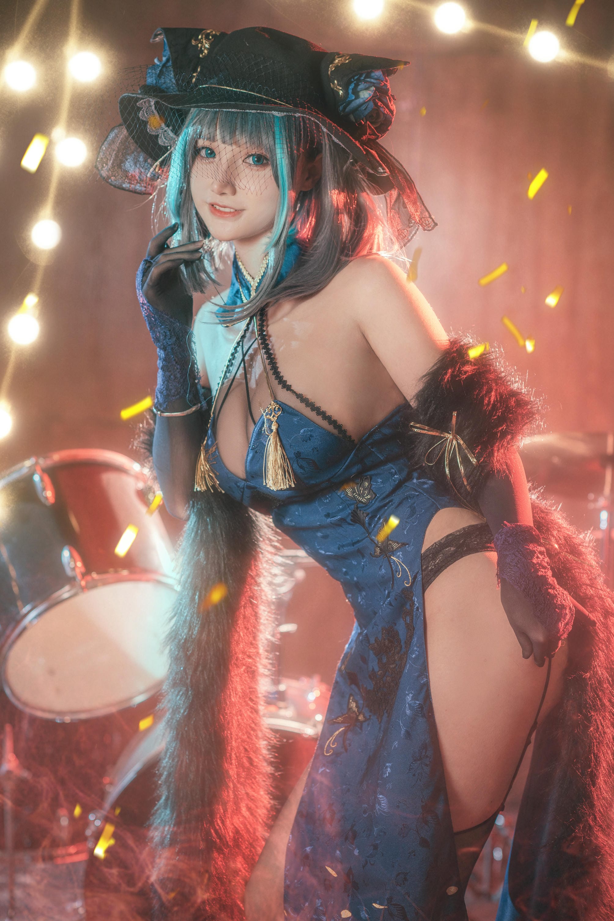 仙九Airi NO.014 柴郡旗袍 [22P-369MB]_第1集
