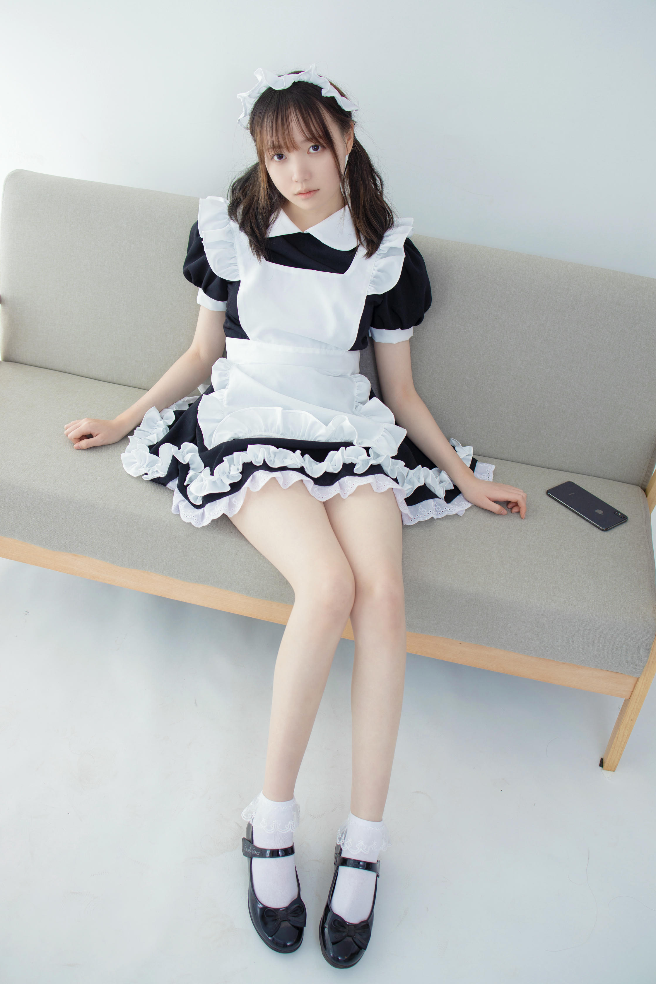 森萝财团 JKFUN-051 Aika 百圆定制2-2 蕾丝花边短袜女仆 [32P+1V-2.06G]_第1集