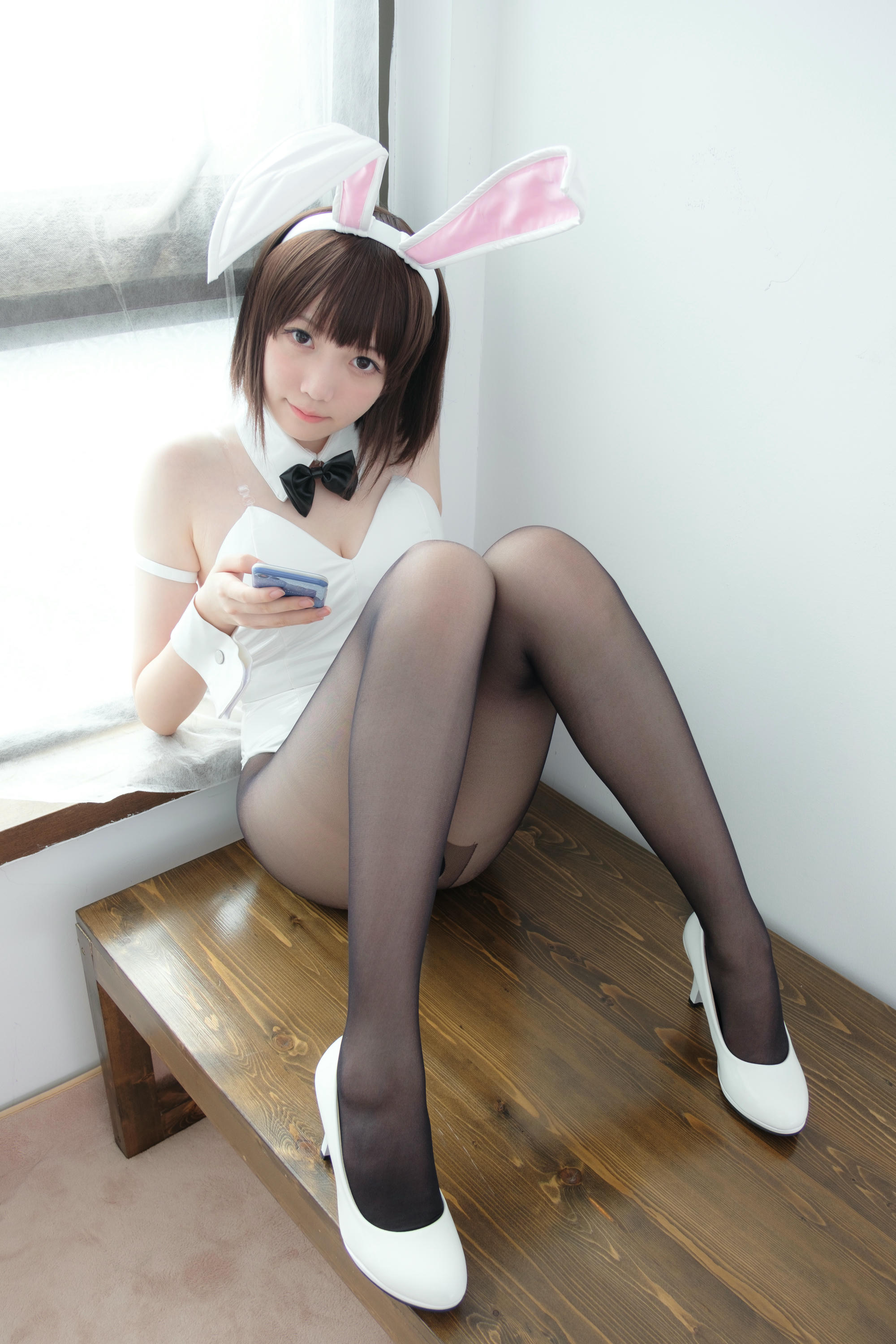 森萝财团 LOVEPLUS-001 黑丝网袜兔女郎 [148P2V-3.22GB]_第6集