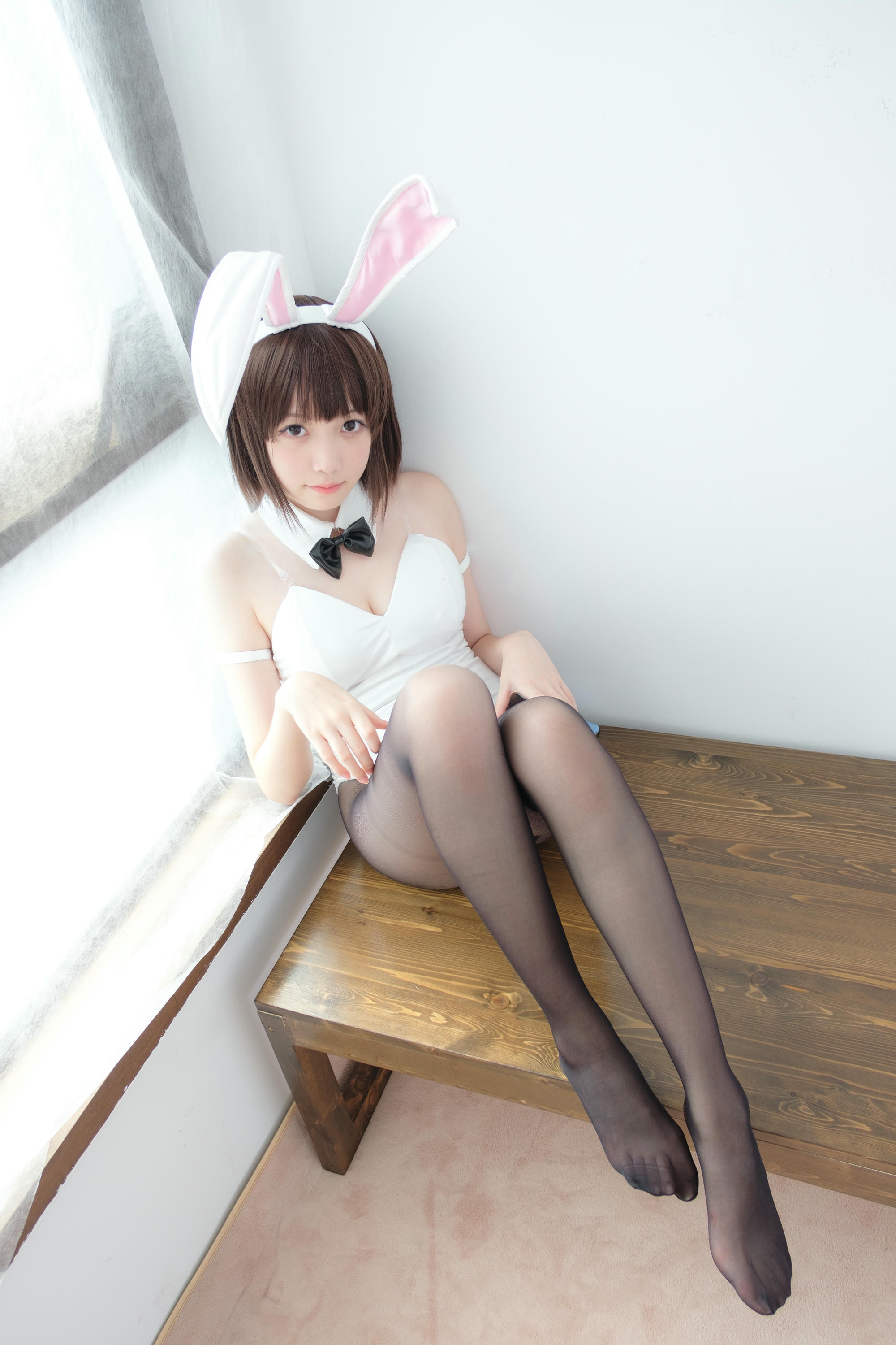 森萝财团 LOVEPLUS-001 黑丝网袜兔女郎 [148P2V-3.22GB]_第6集