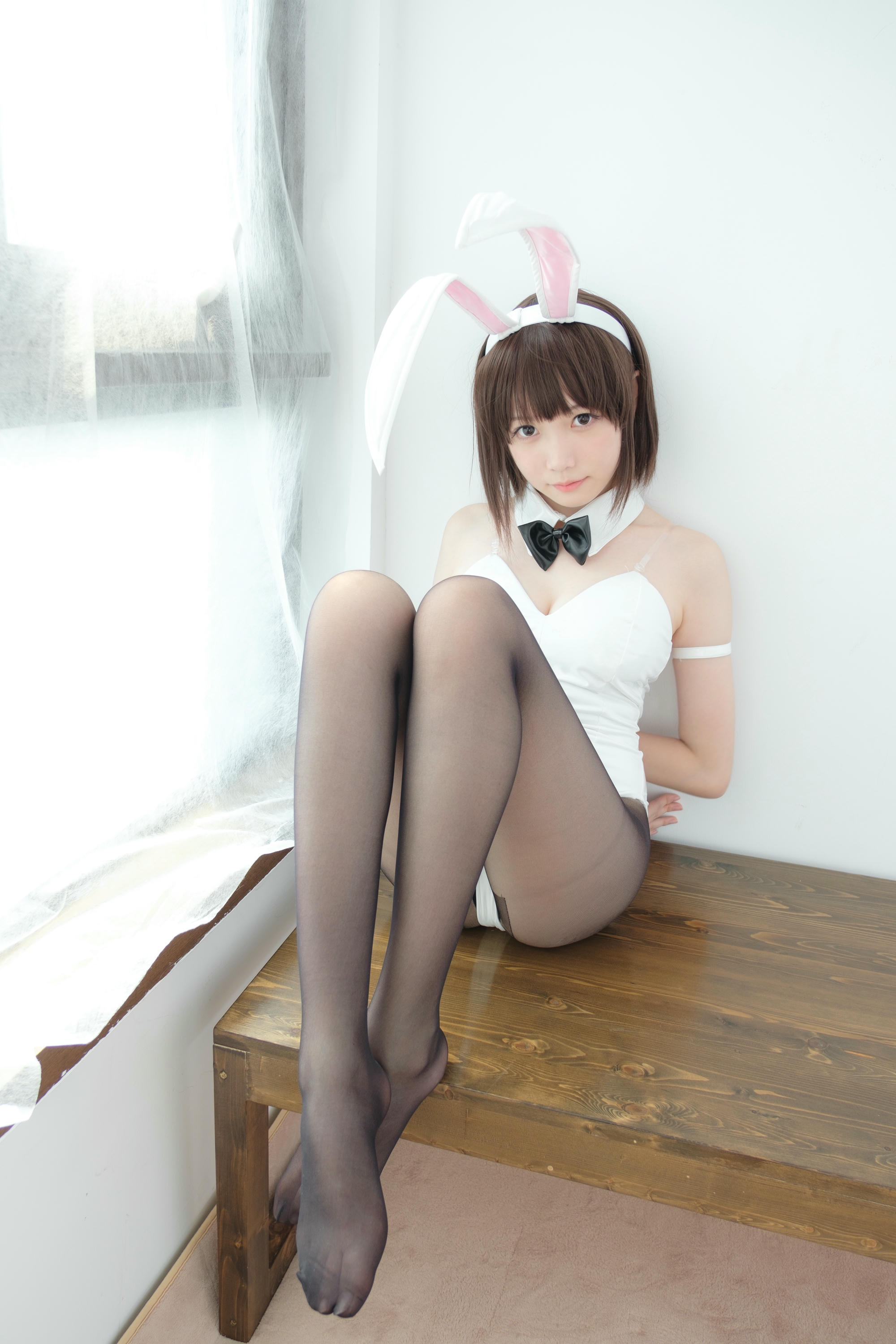 森萝财团 LOVEPLUS-001 黑丝网袜兔女郎 [148P2V-3.22GB]_第6集