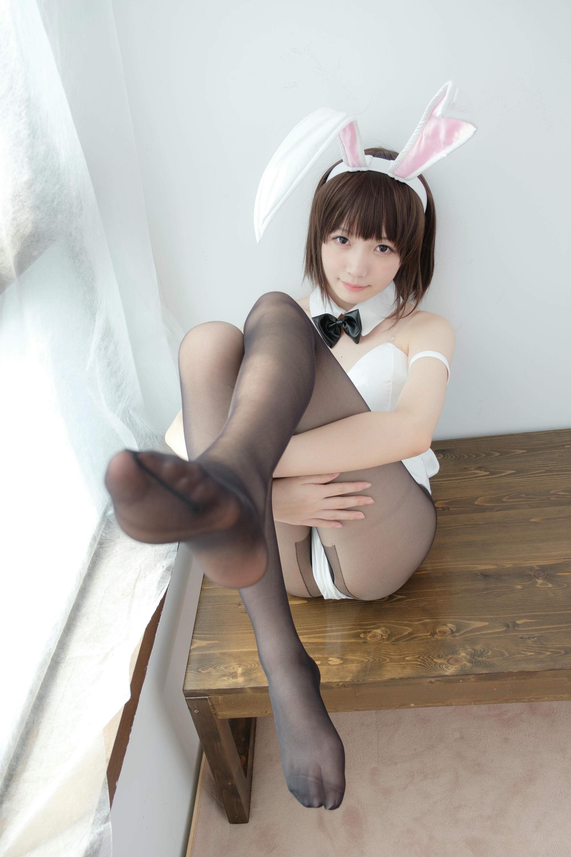森萝财团 LOVEPLUS-001 黑丝网袜兔女郎 [148P2V-3.22GB]_第7集