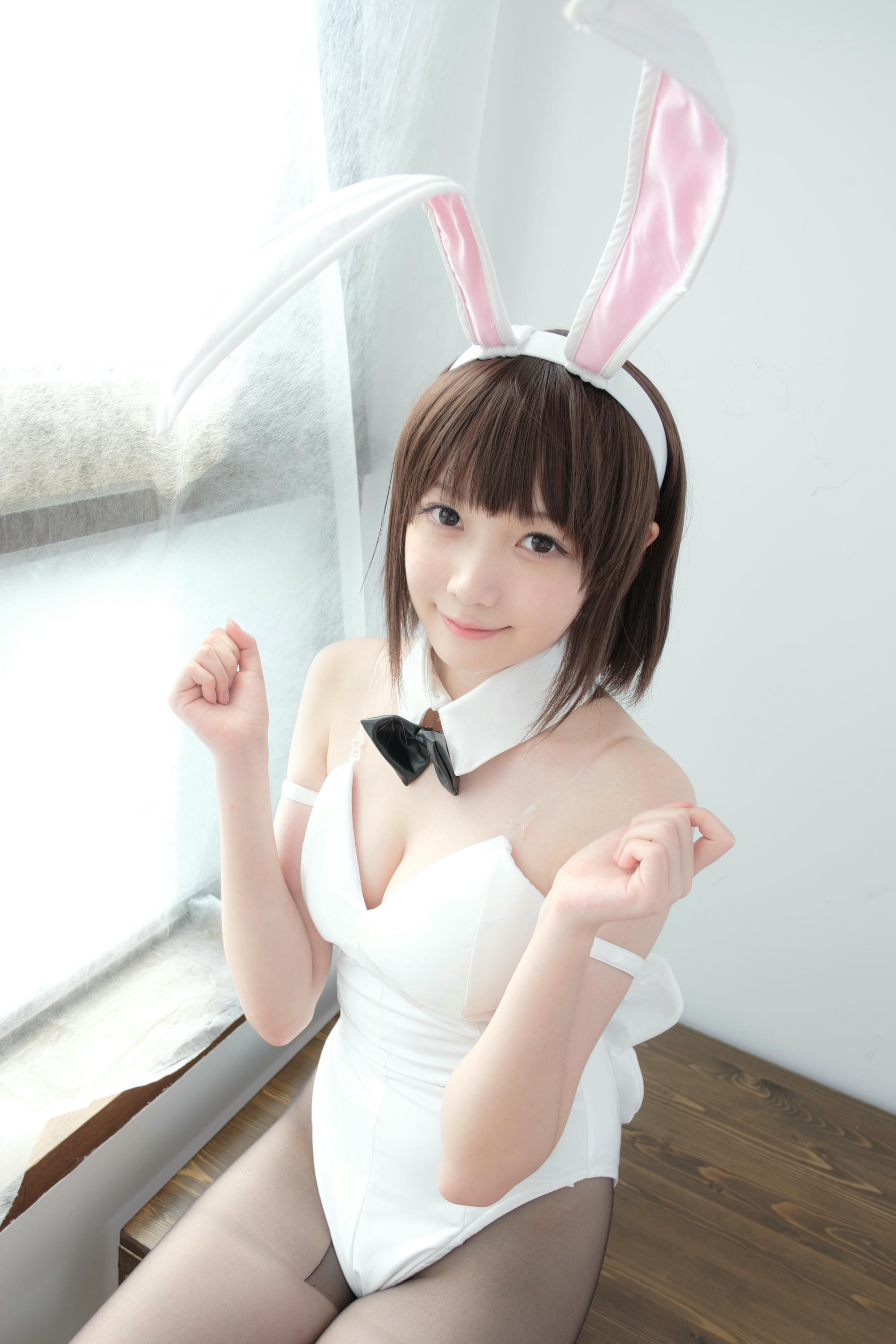 森萝财团 LOVEPLUS-001 黑丝网袜兔女郎 [148P2V-3.22GB]_第7集