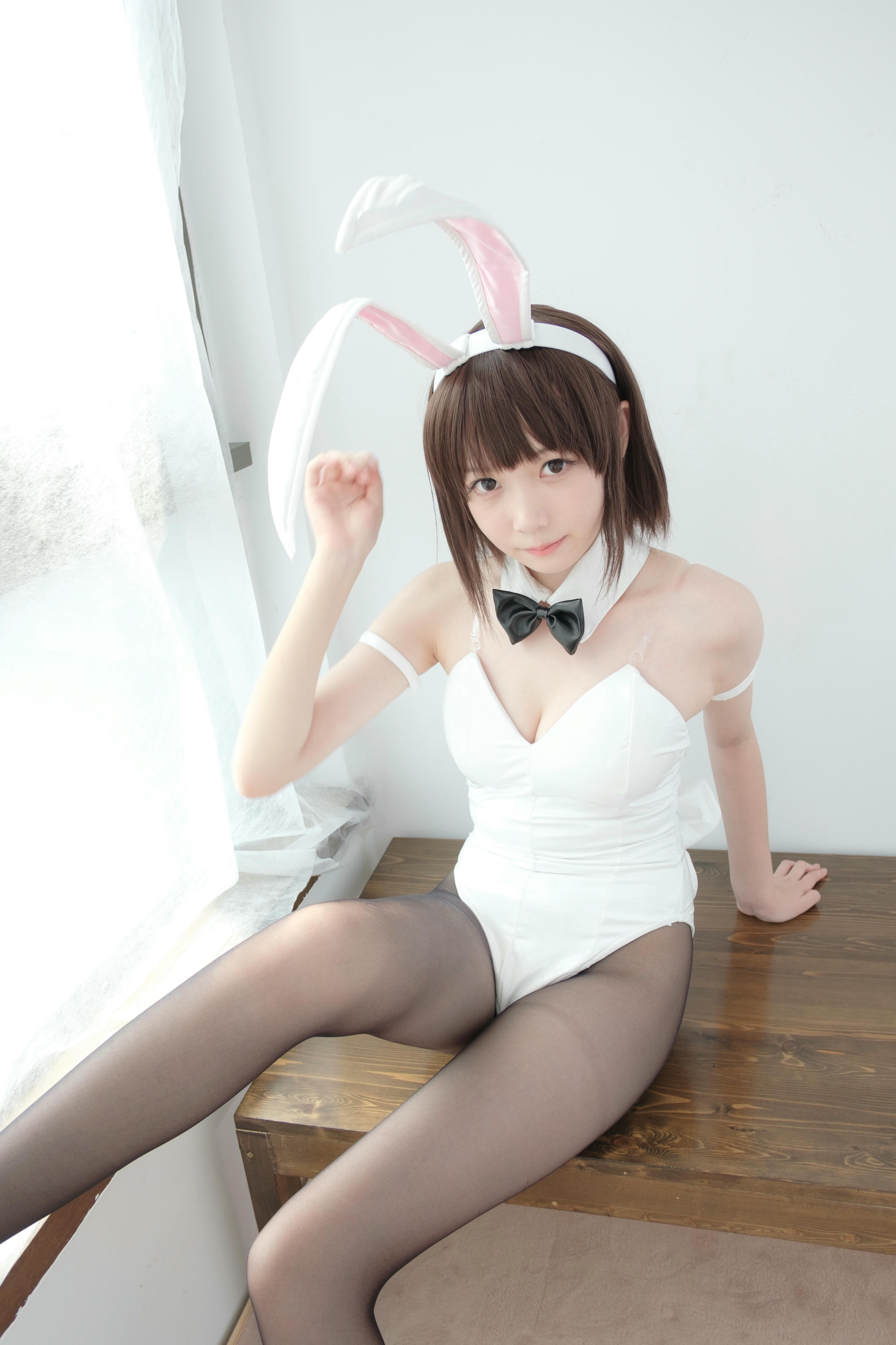 森萝财团 LOVEPLUS-001 黑丝网袜兔女郎 [148P2V-3.22GB]_第7集