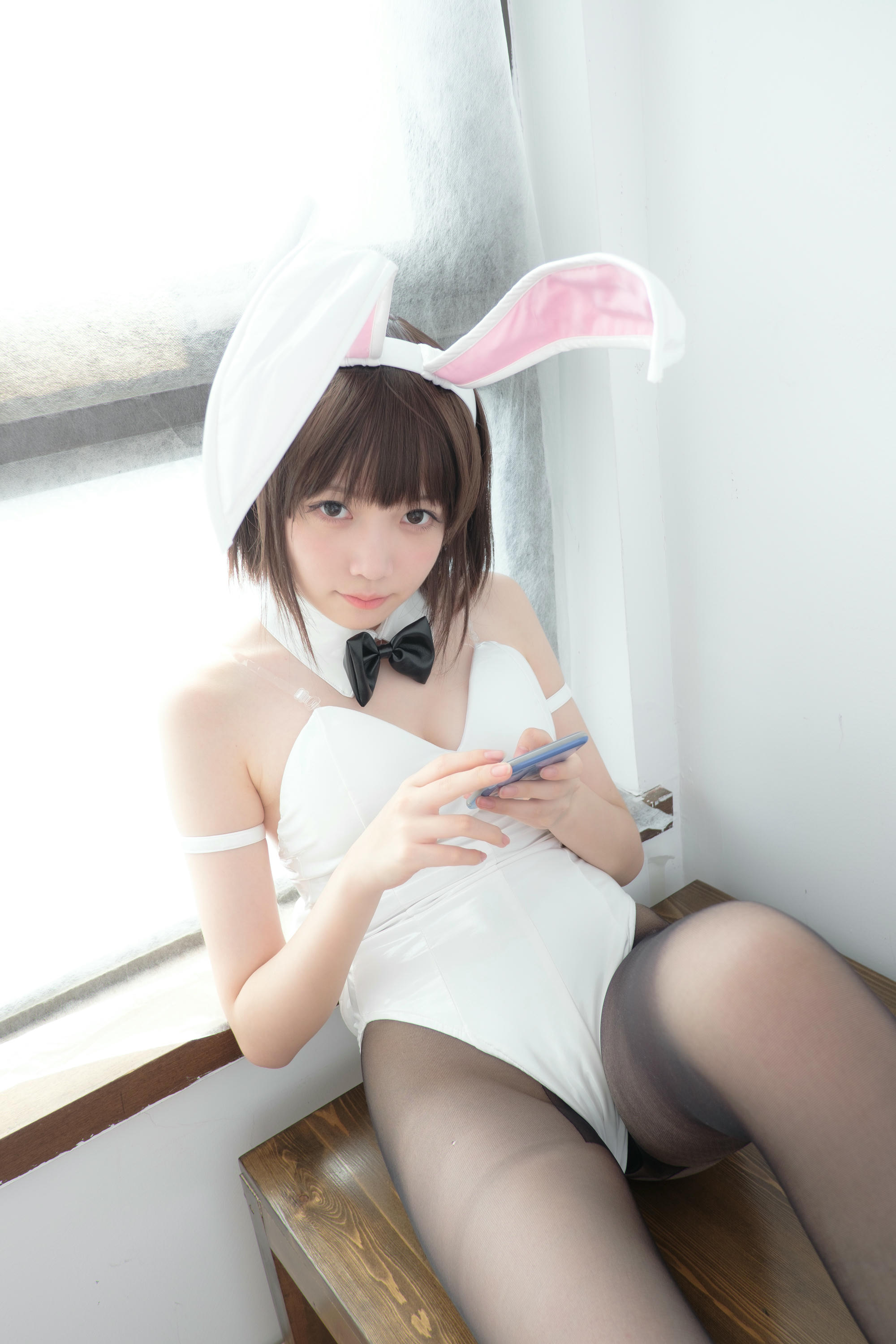 森萝财团 LOVEPLUS-001 黑丝网袜兔女郎 [148P2V-3.22GB]_第8集
