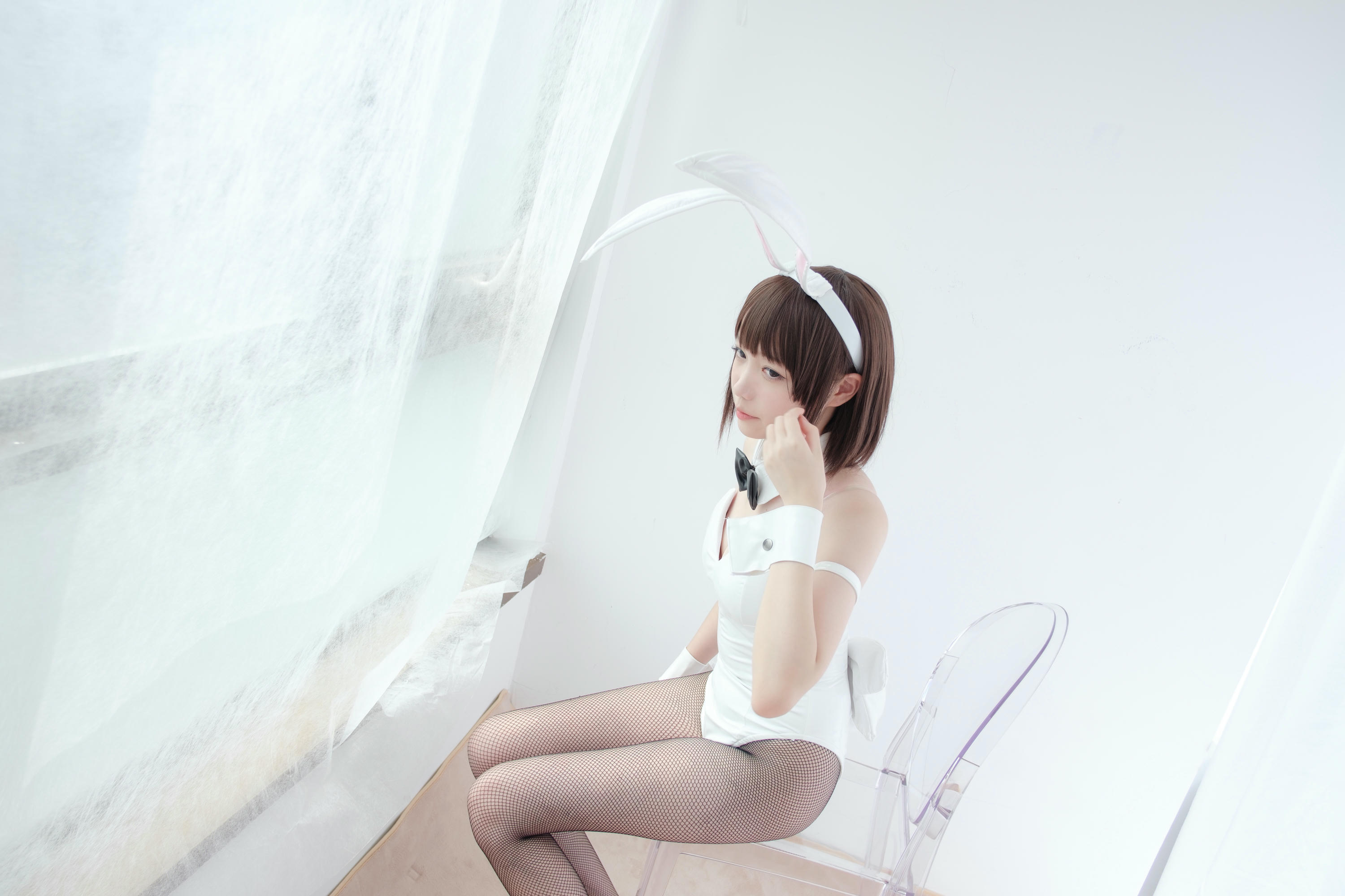 森萝财团 LOVEPLUS-001 黑丝网袜兔女郎 [148P2V-3.22GB]_第1集