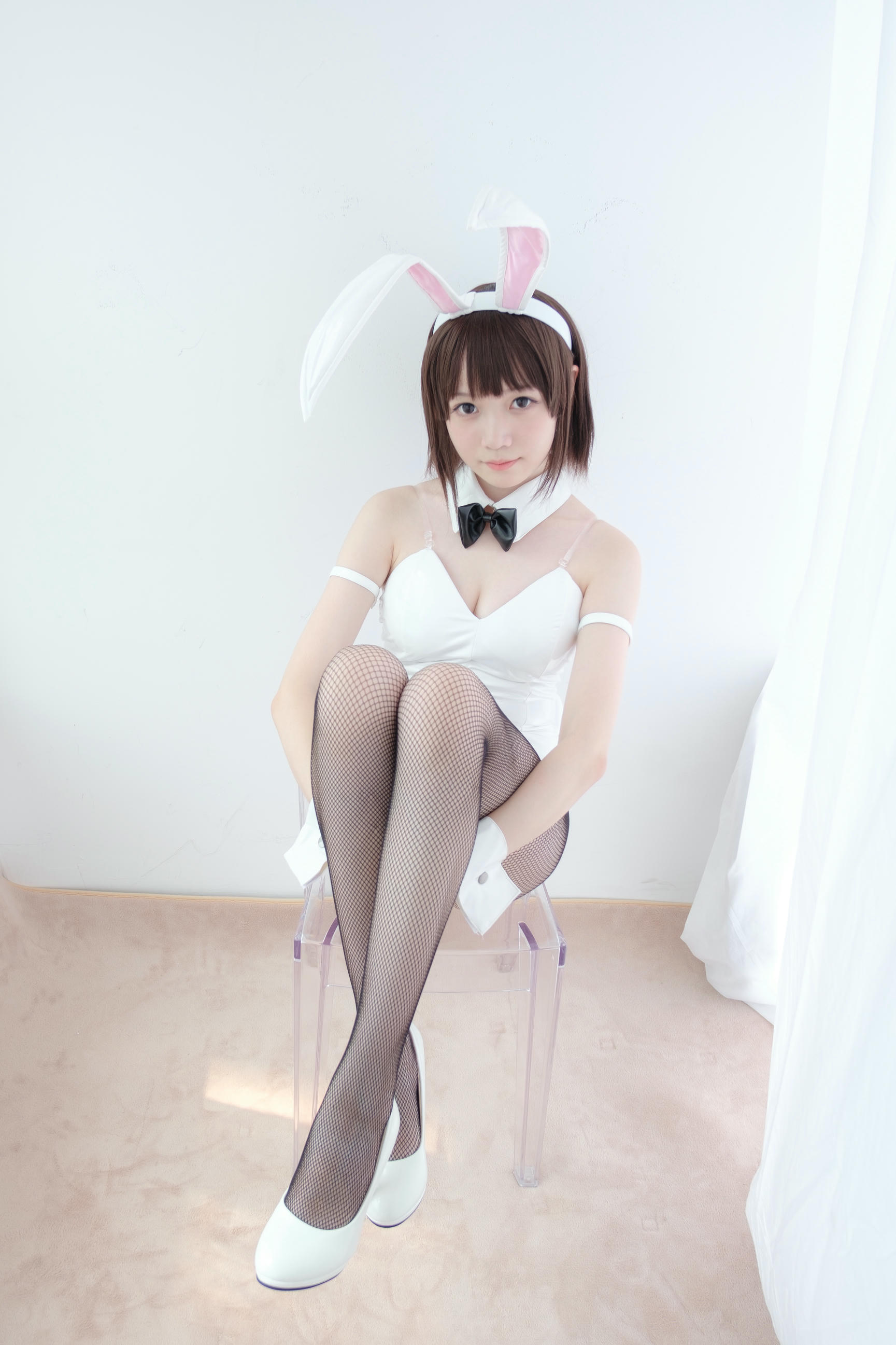森萝财团 LOVEPLUS-001 黑丝网袜兔女郎 [148P2V-3.22GB]_第3集