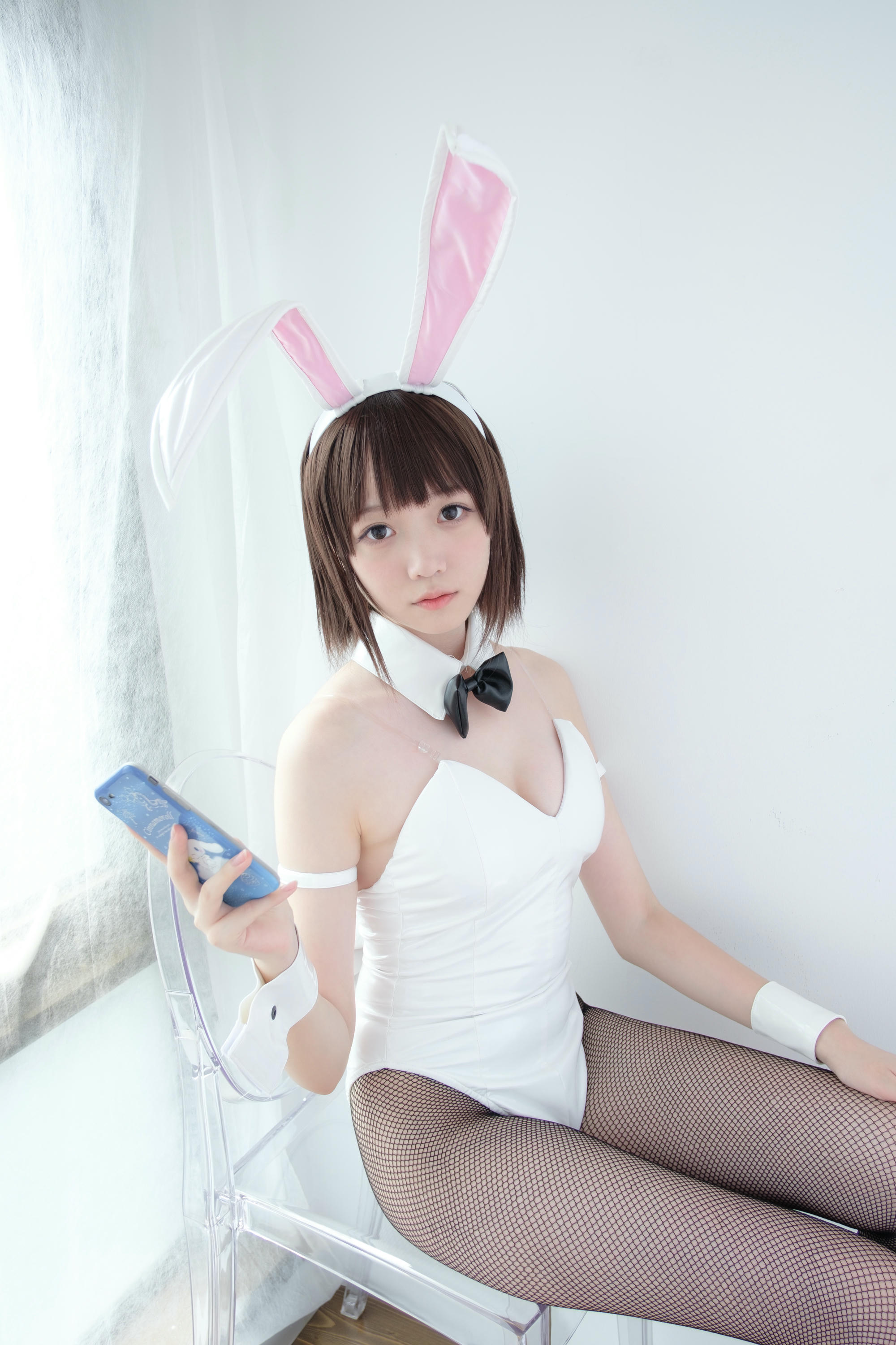 森萝财团 LOVEPLUS-001 黑丝网袜兔女郎 [148P2V-3.22GB]_第4集