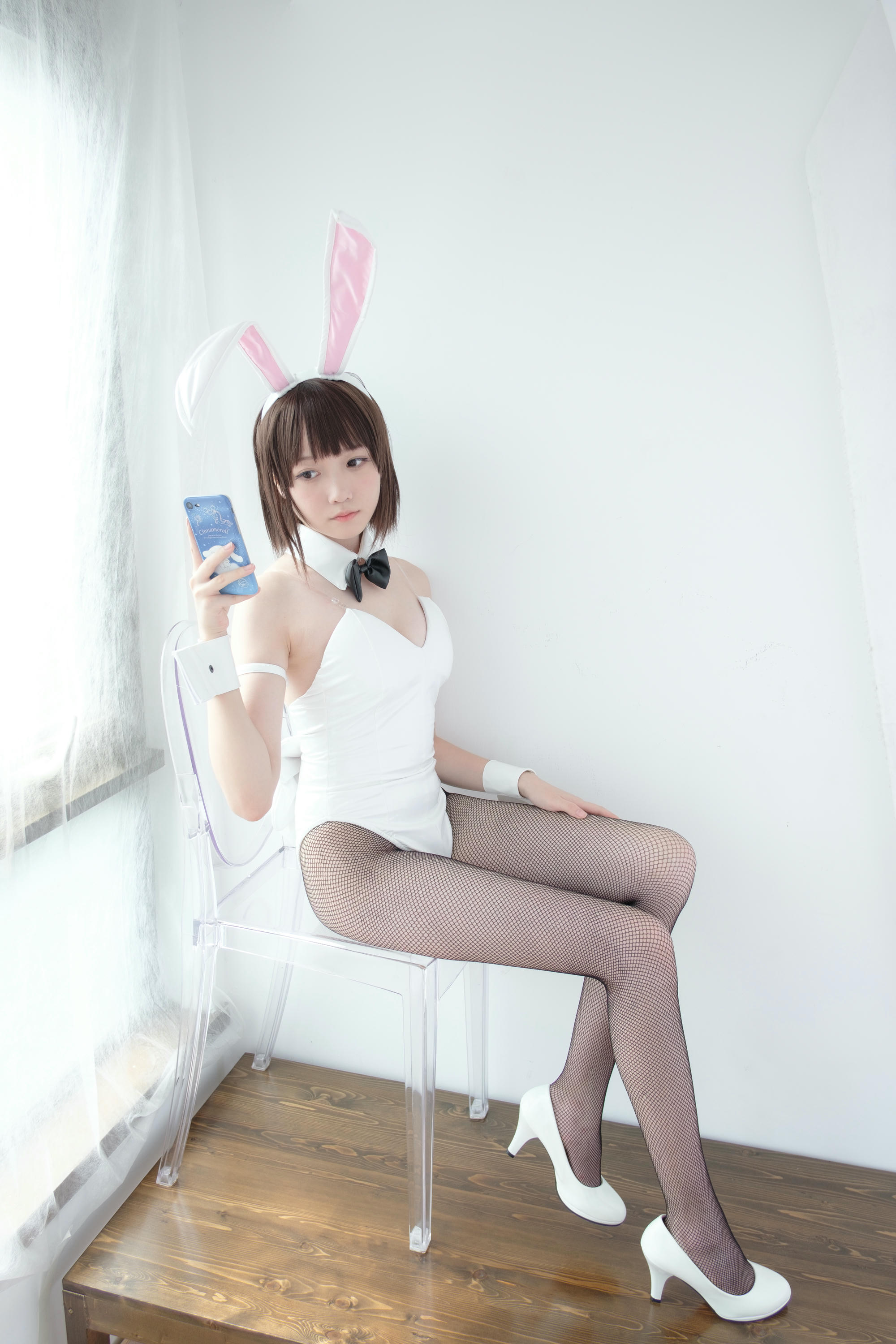森萝财团 LOVEPLUS-001 黑丝网袜兔女郎 [148P2V-3.22GB]_第4集