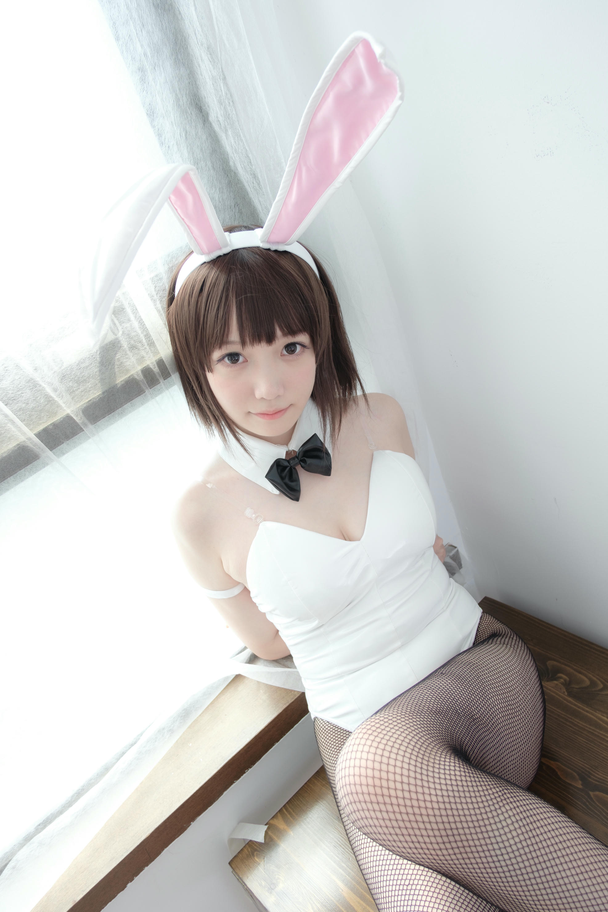 森萝财团 LOVEPLUS-001 黑丝网袜兔女郎 [148P2V-3.22GB]_第5集