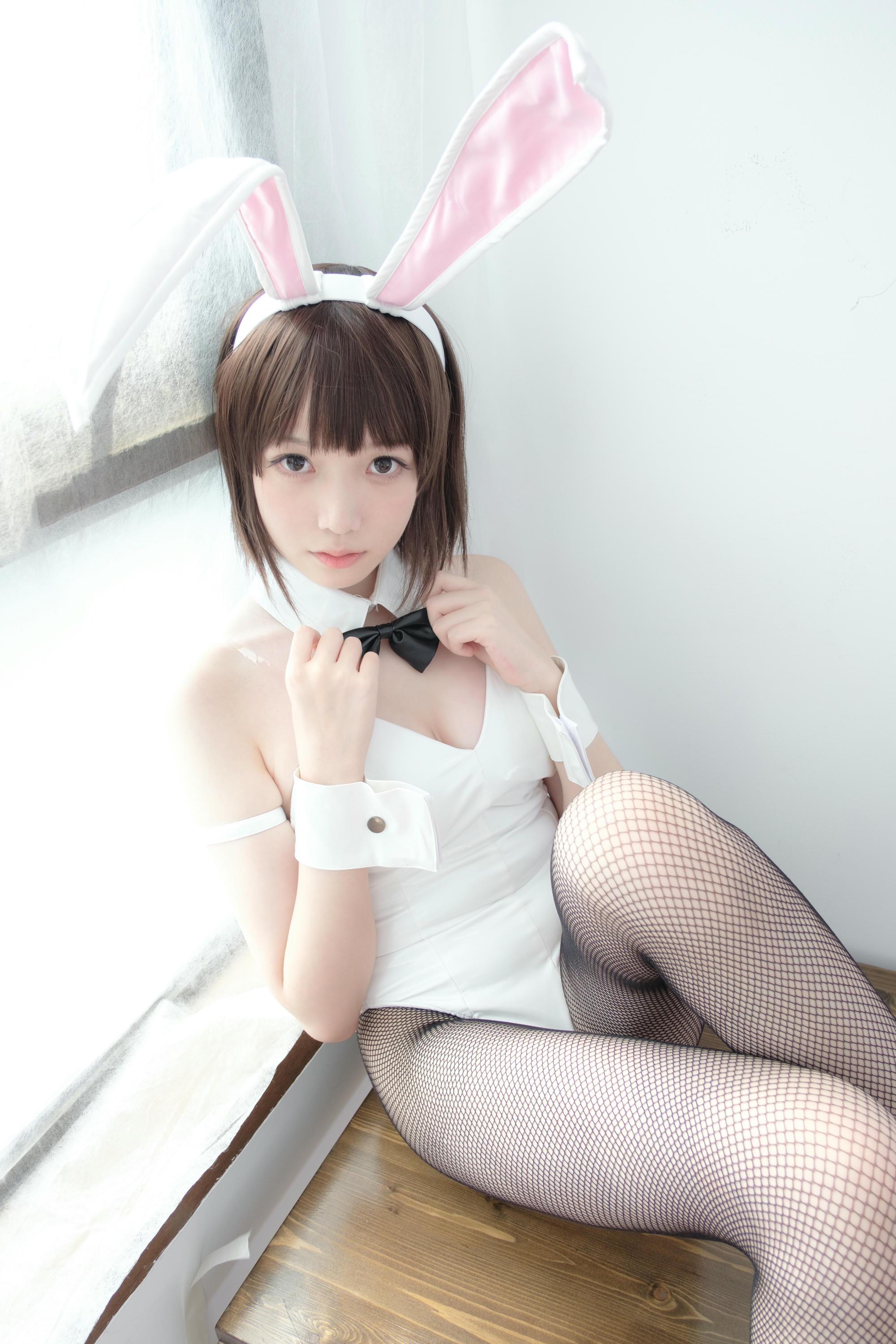 森萝财团 LOVEPLUS-001 黑丝网袜兔女郎 [148P2V-3.22GB]_第5集