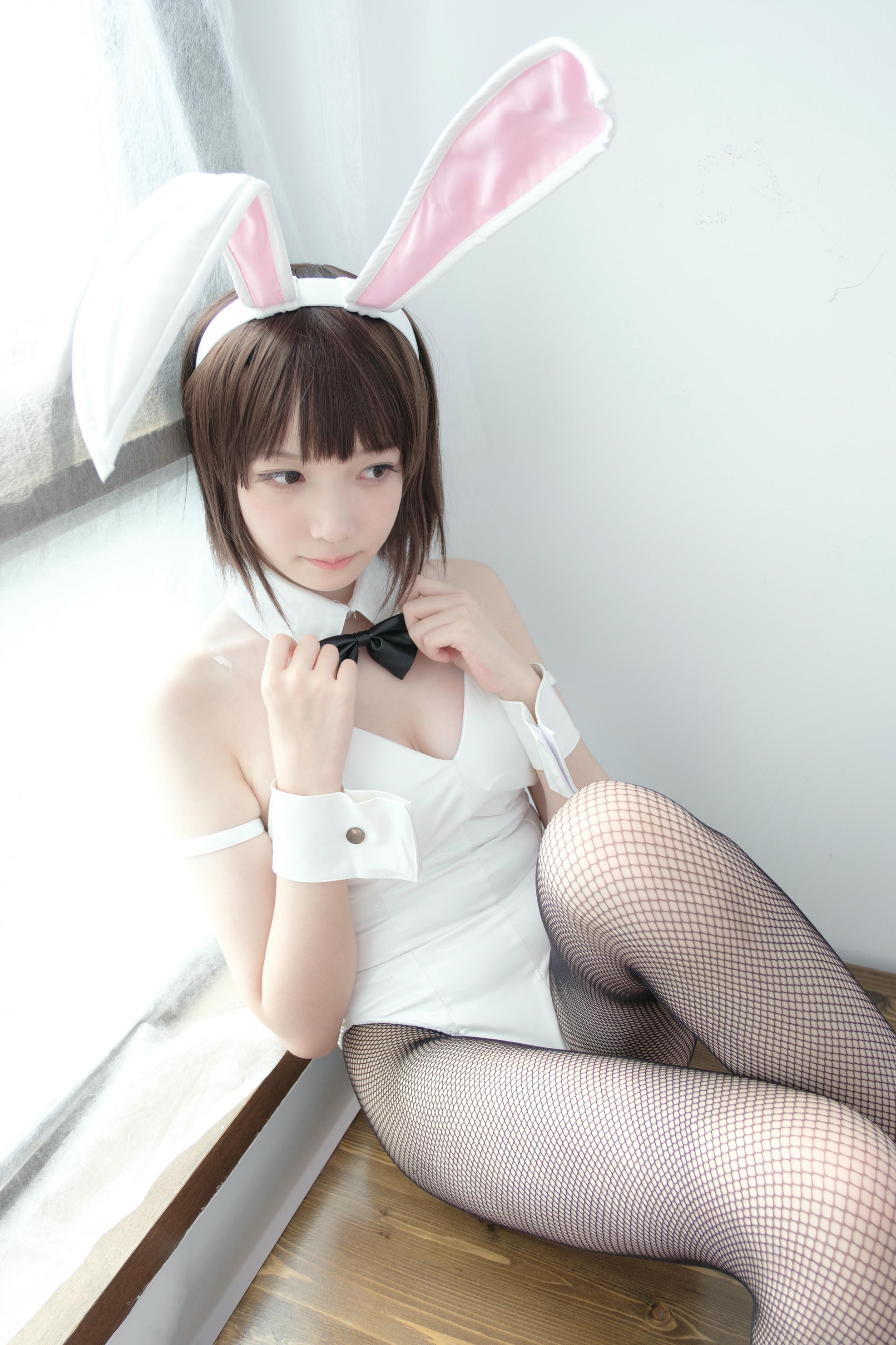 森萝财团 LOVEPLUS-001 黑丝网袜兔女郎 [148P2V-3.22GB]_第5集