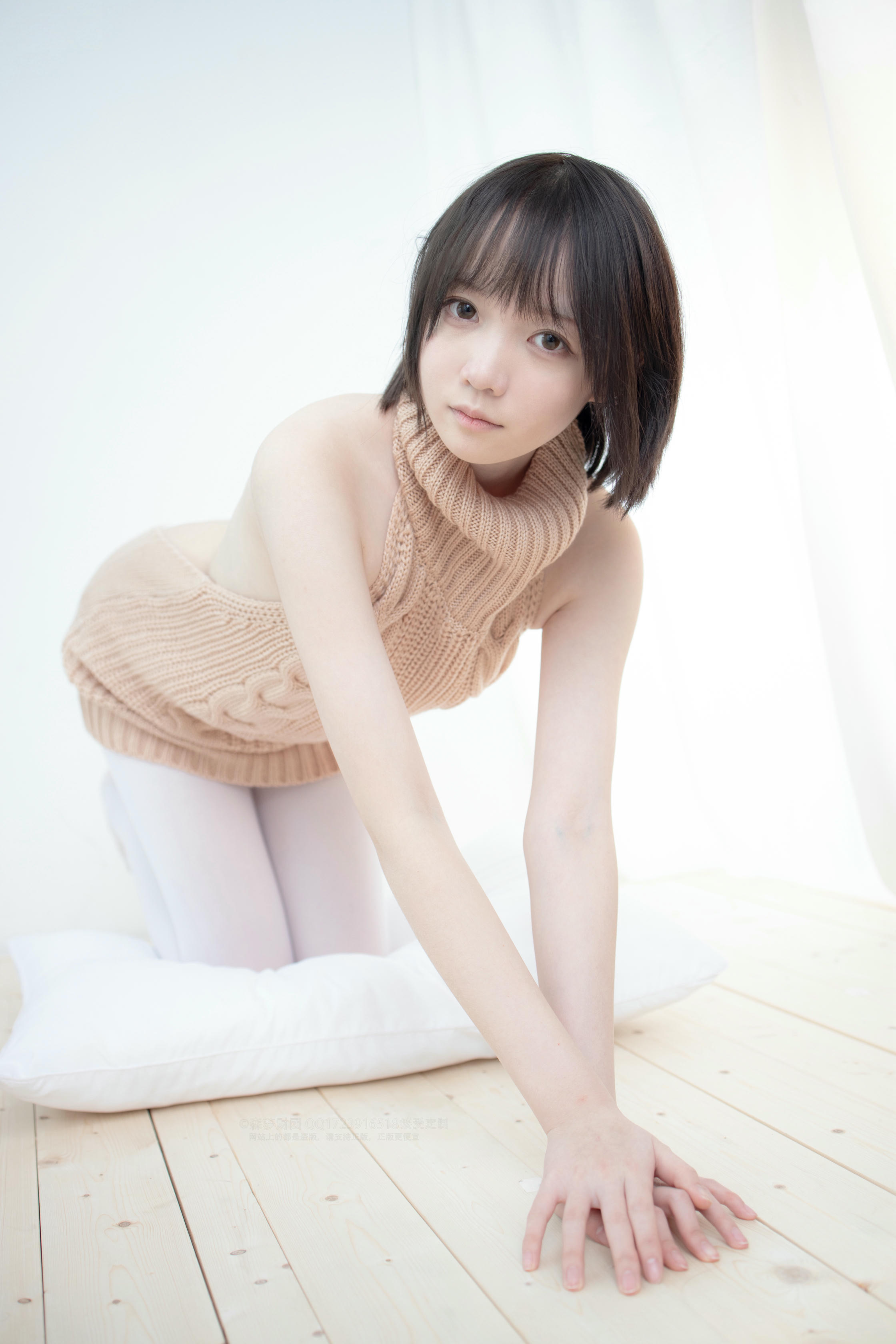 森萝财团 LOVEPLUS-004 露背毛衣80D白丝 [97P1V-2.40GB]_第4集