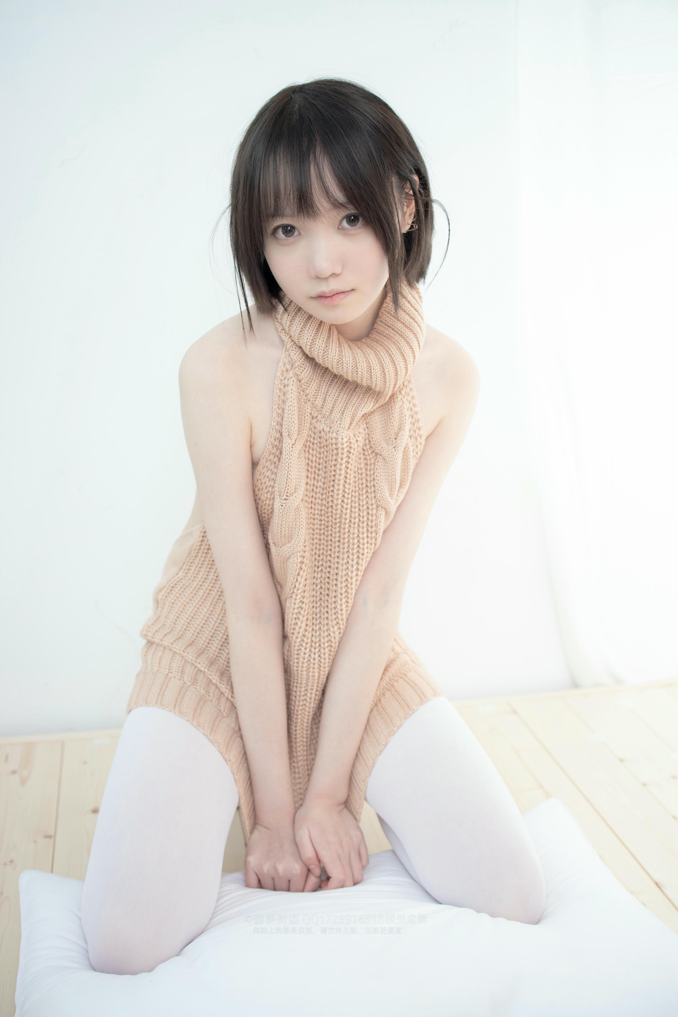 森萝财团 LOVEPLUS-004 露背毛衣80D白丝 [97P1V-2.40GB]_第4集
