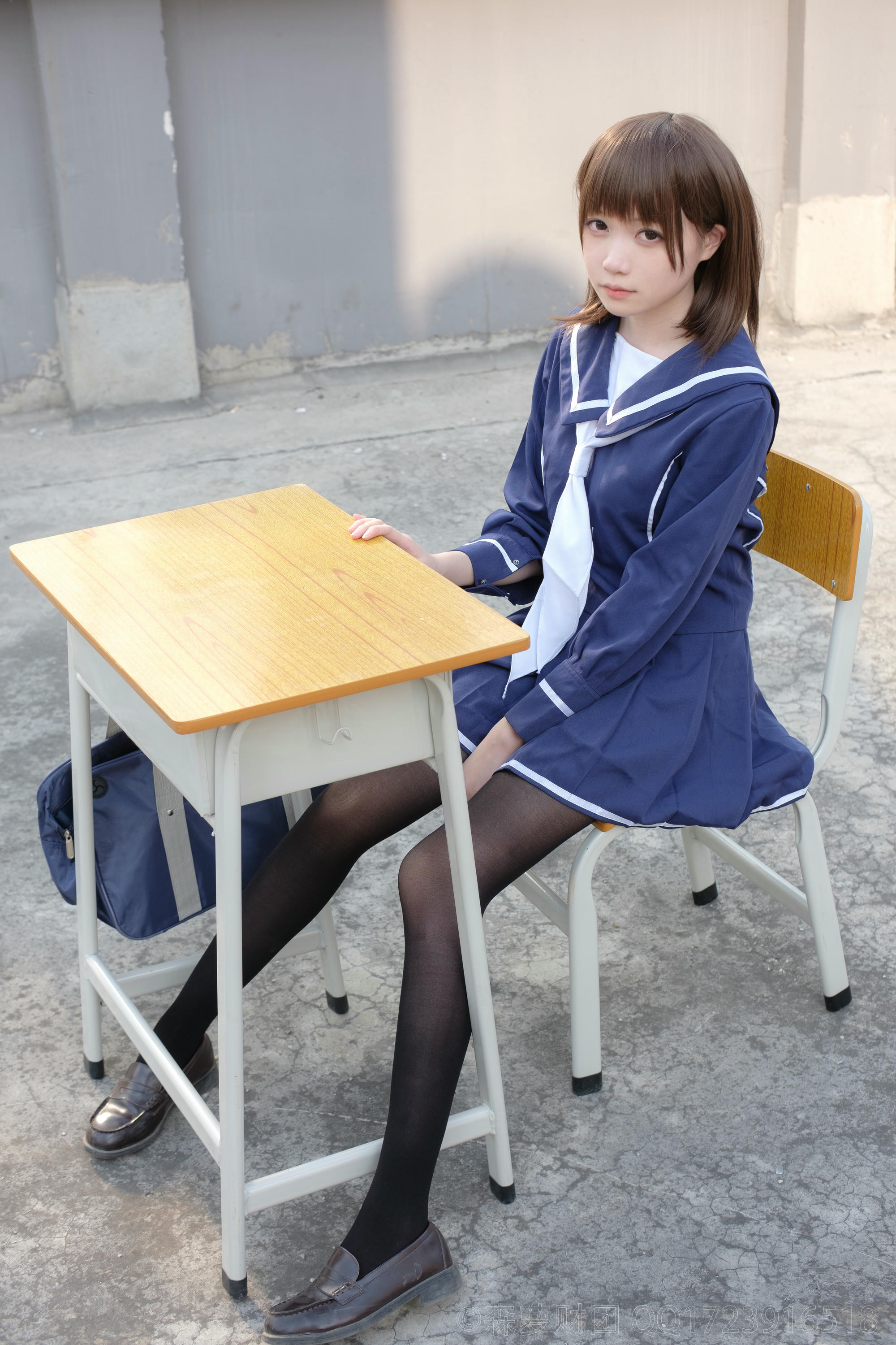 森萝财团 X-043 天台黑丝水手服 [110P1V-2.17GB]_第2集