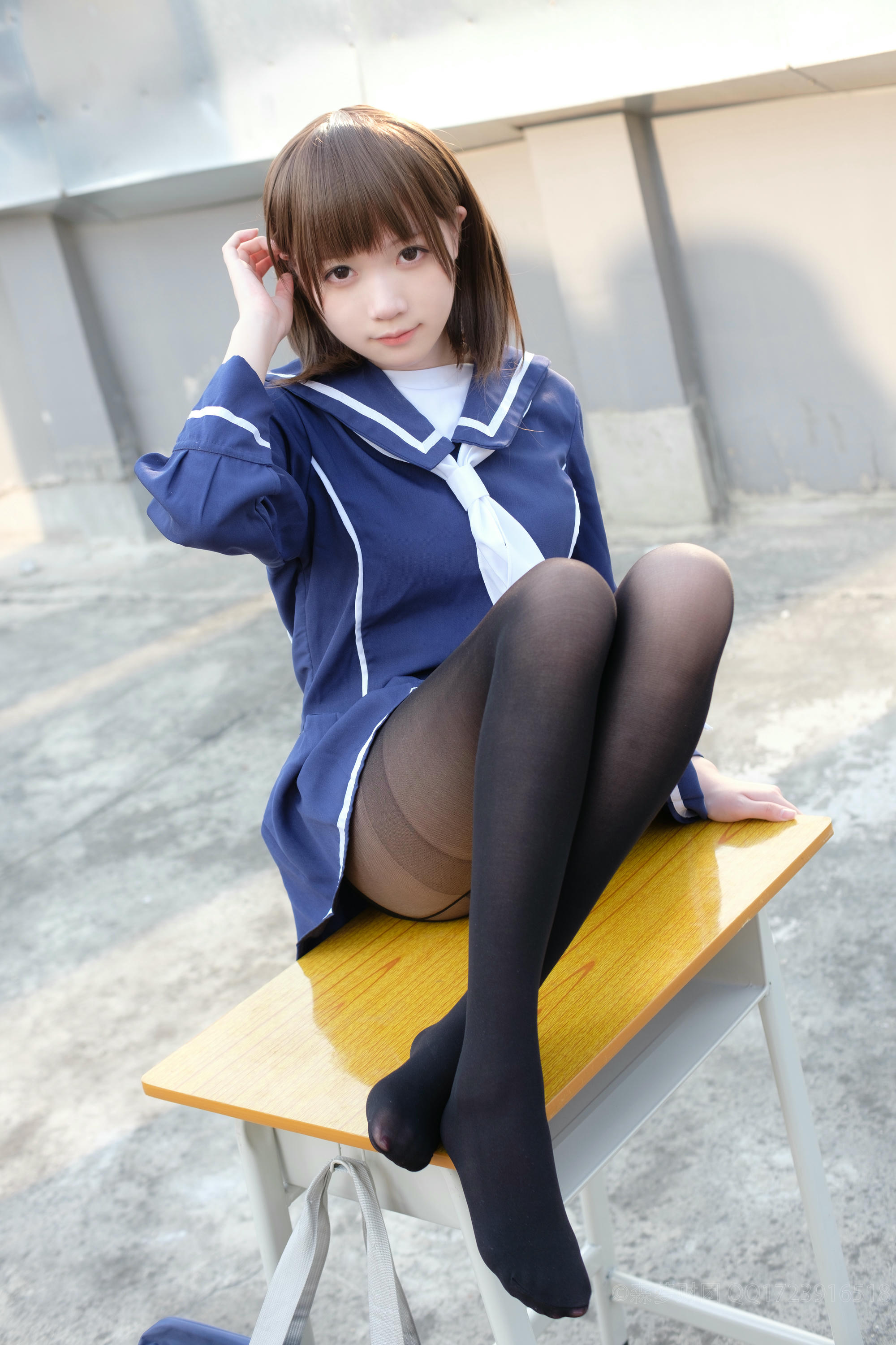 森萝财团 X-043 天台黑丝水手服 [110P1V-2.17GB]_第3集