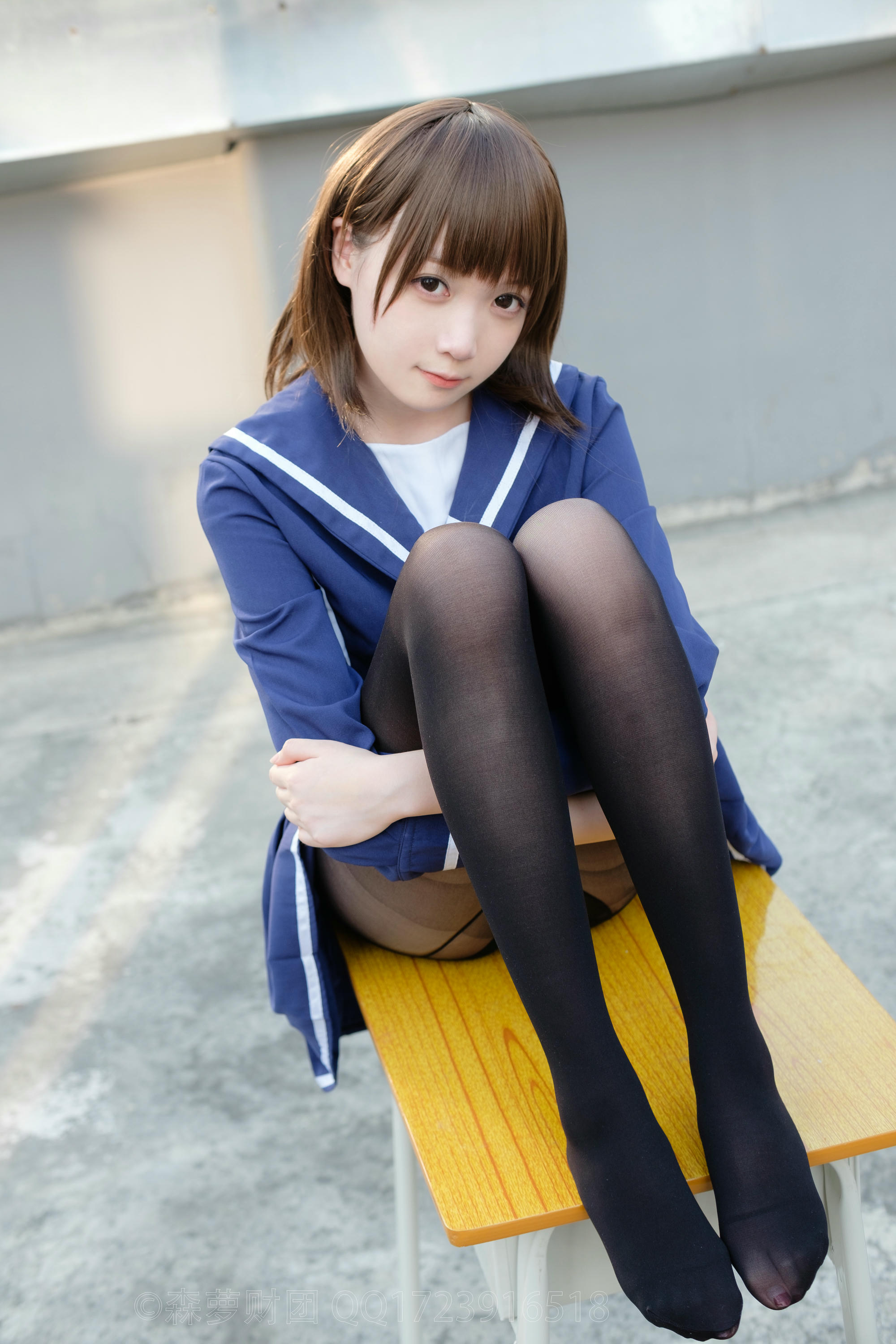森萝财团 X-043 天台黑丝水手服 [110P1V-2.17GB]_第5集