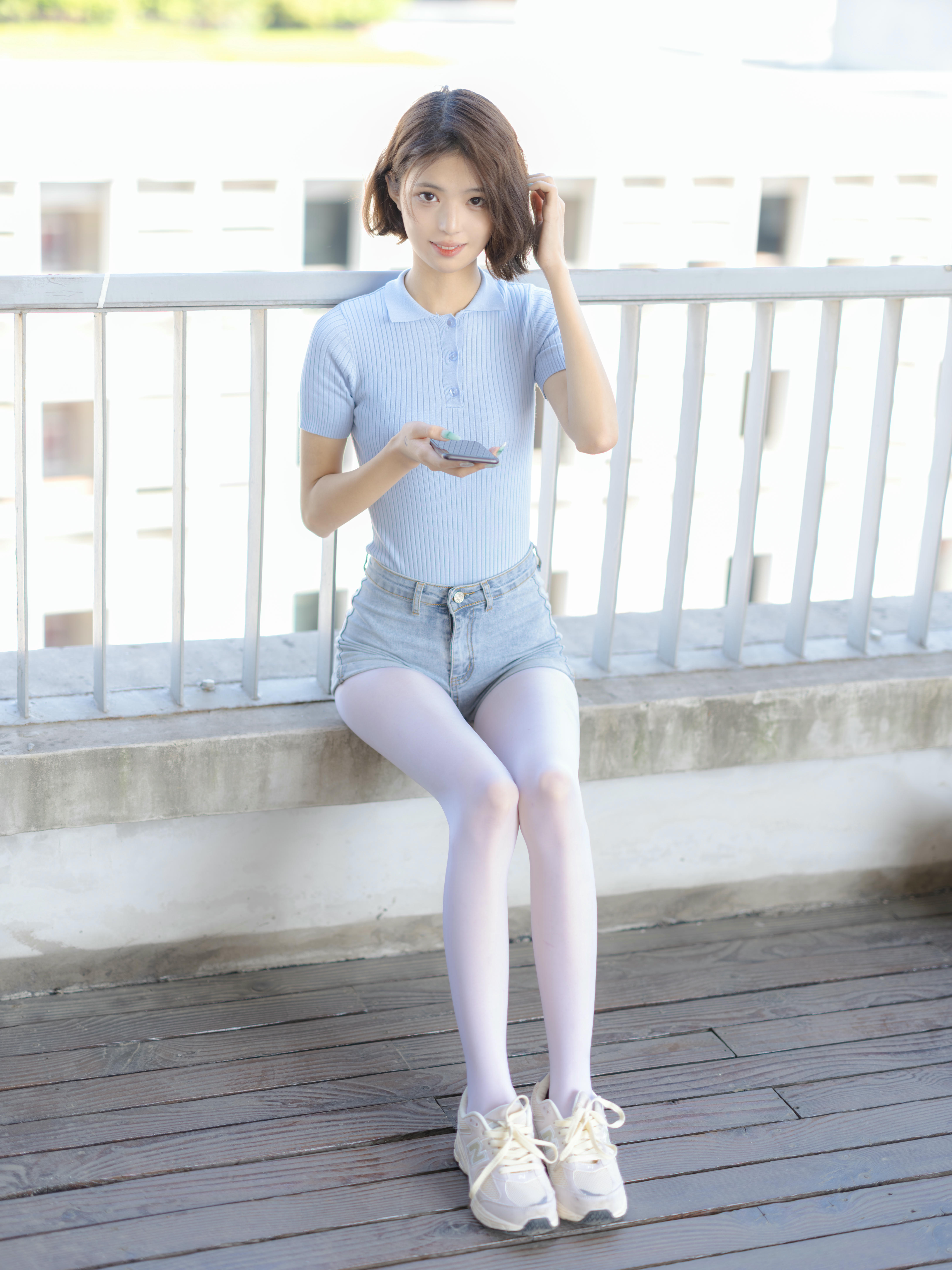森萝财团 写真 媛媛 001 试拍 白丝 15D 超薄 超密植绒 [59P1V-3.20GB]_第2集