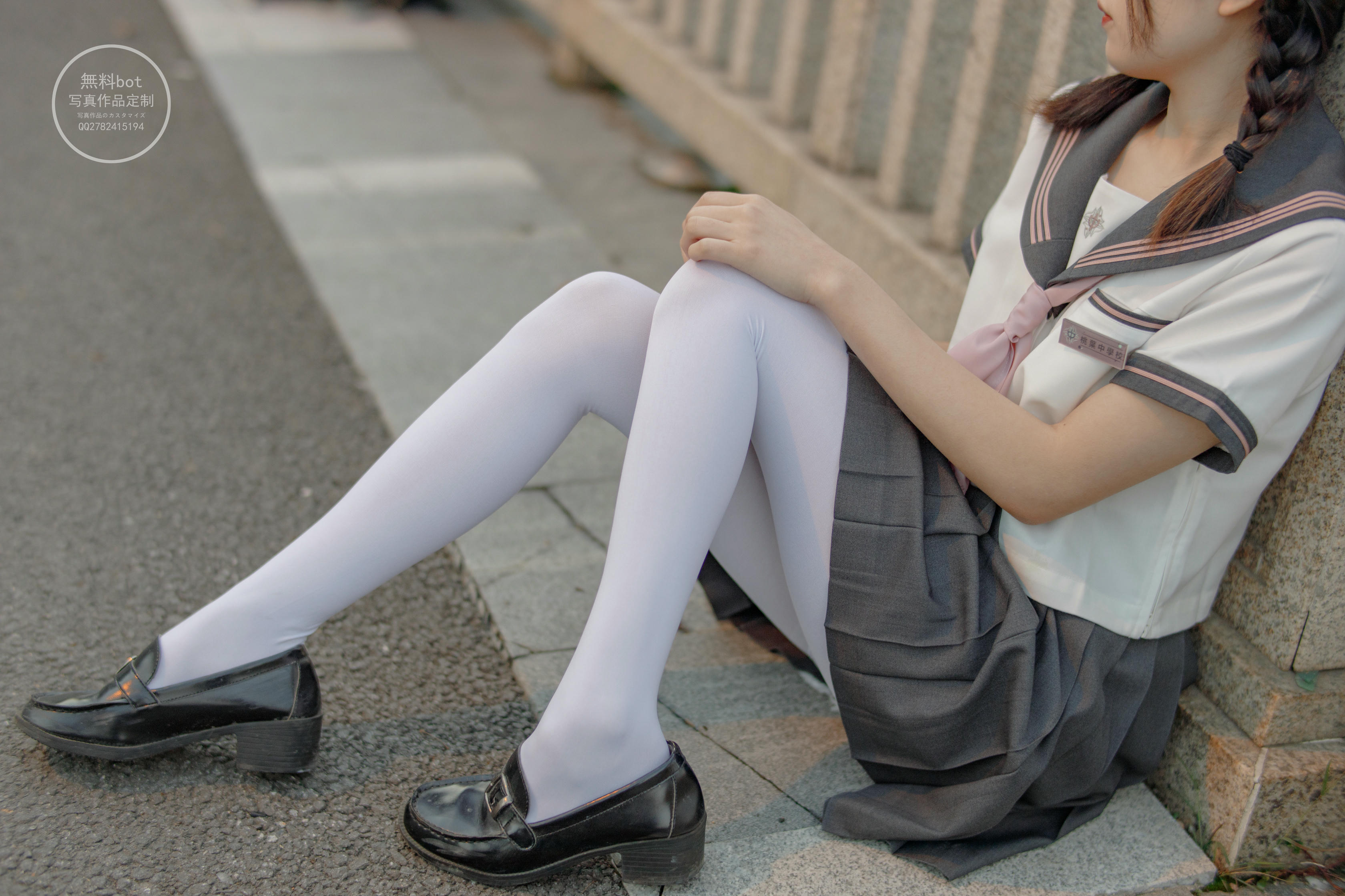 森萝财团 有料 NO.006 依依 户外白丝JK制服 [90P／1.23G]_第5集