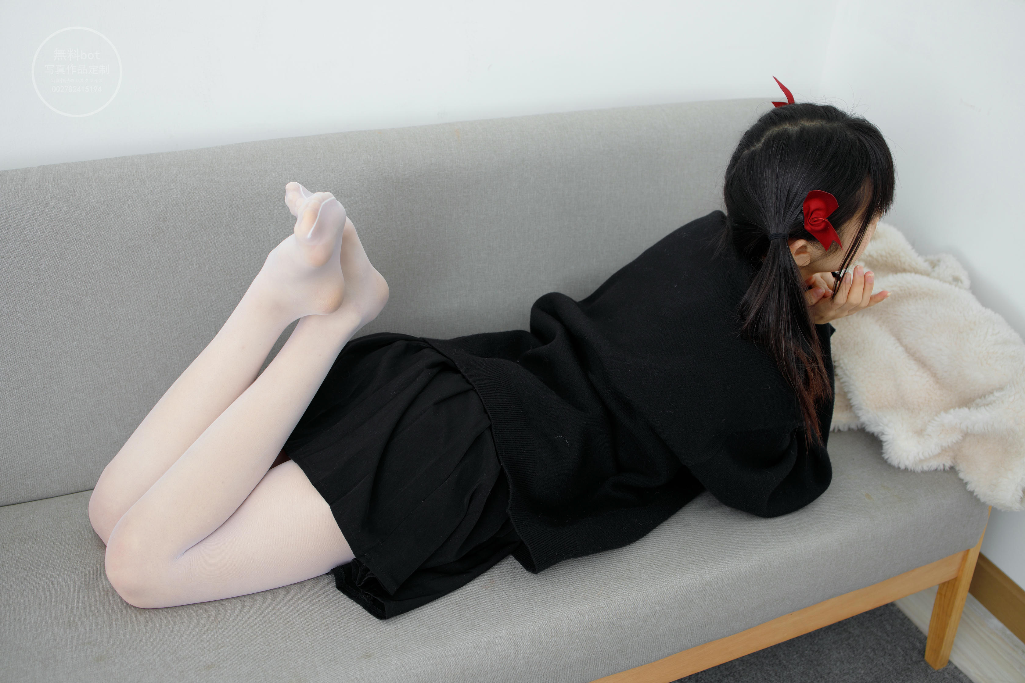 森萝财团 有料 NO.020 小奶糕Milky 双马尾美少女的白丝美腿 [86P／1.15G]_第5集