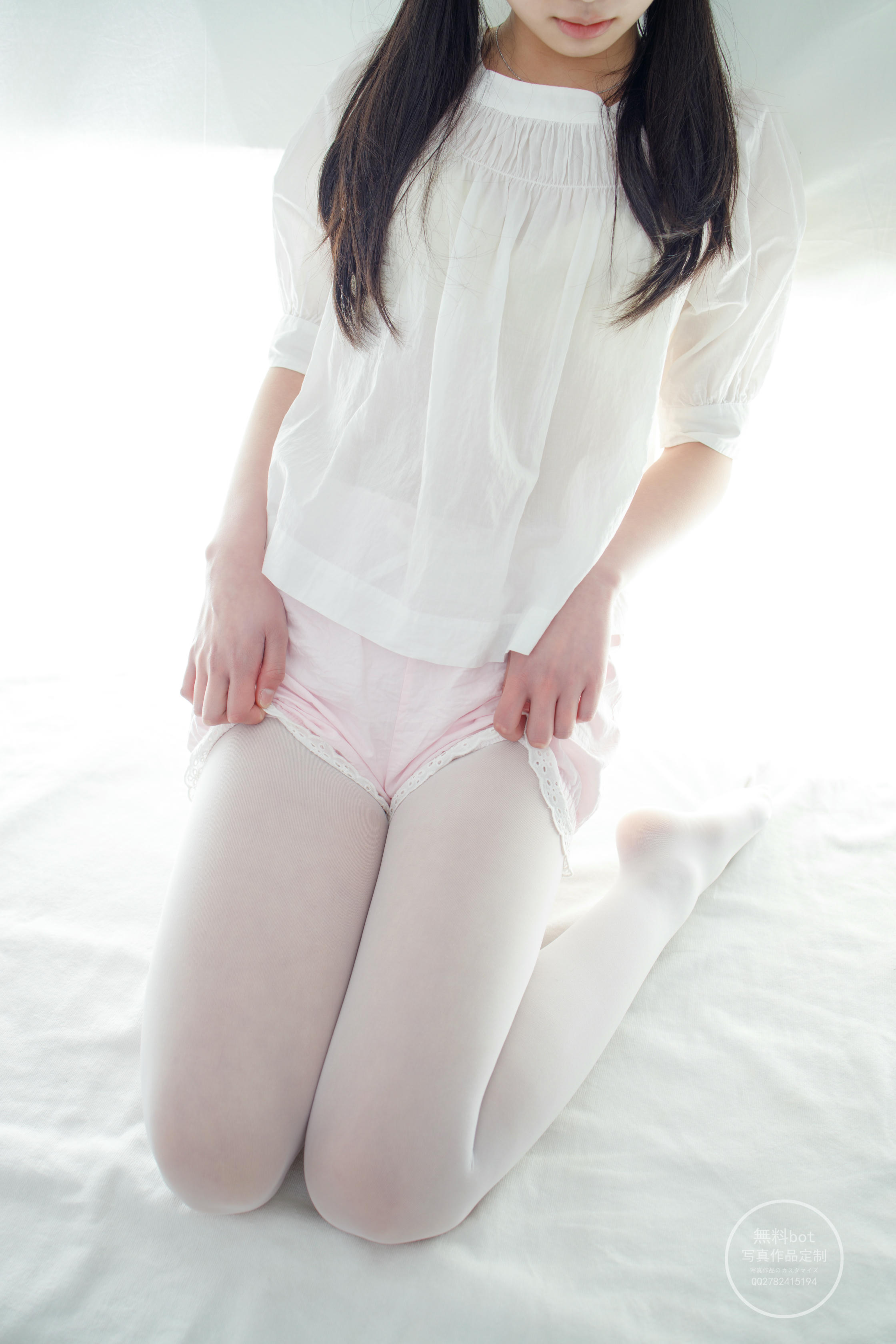 森萝财团 有料 NO.023 吸吸 小清新少女的私房白丝 [53P+1V／6.05G]_第2集