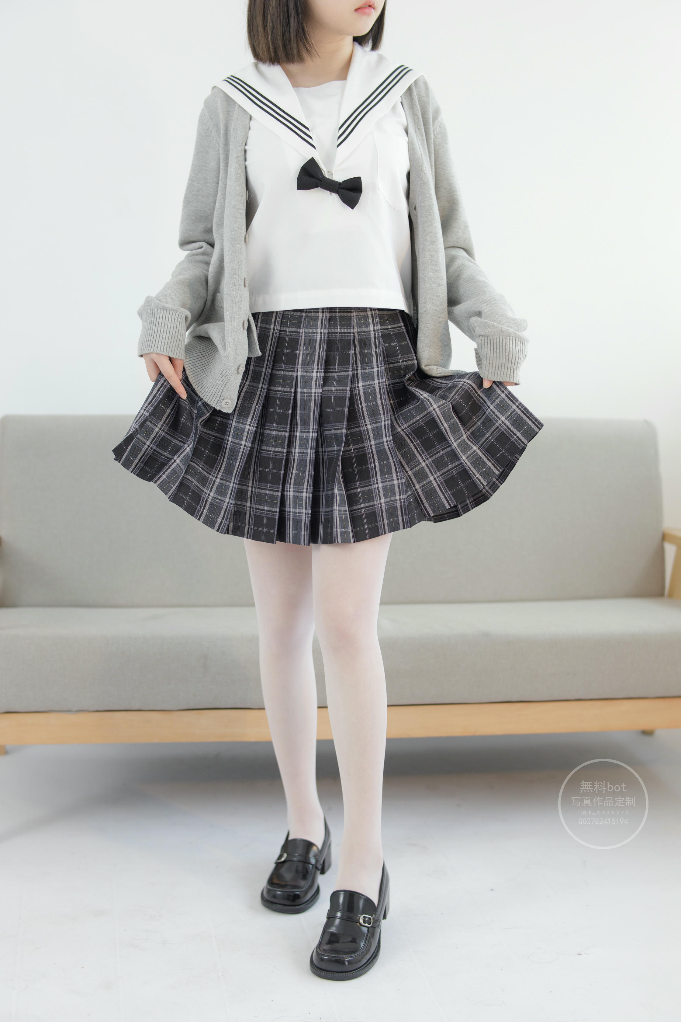 森萝财团 有料 NO.028 匿名 美少女的白丝JK制服 [101P／1.17GB]_第1集