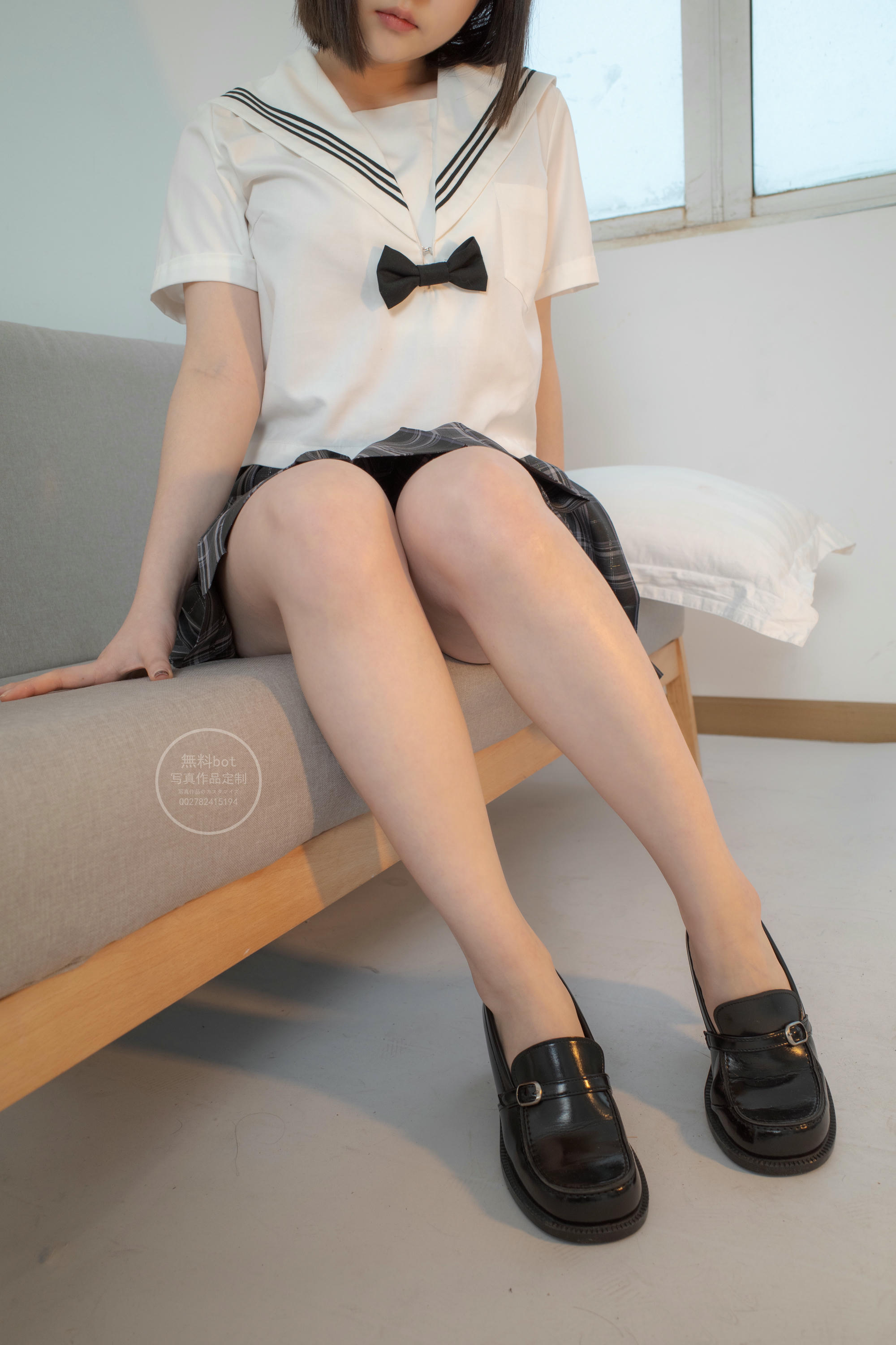 森萝财团 有料 NO.028 匿名 美少女的白丝JK制服 [101P／1.17GB]_第5集
