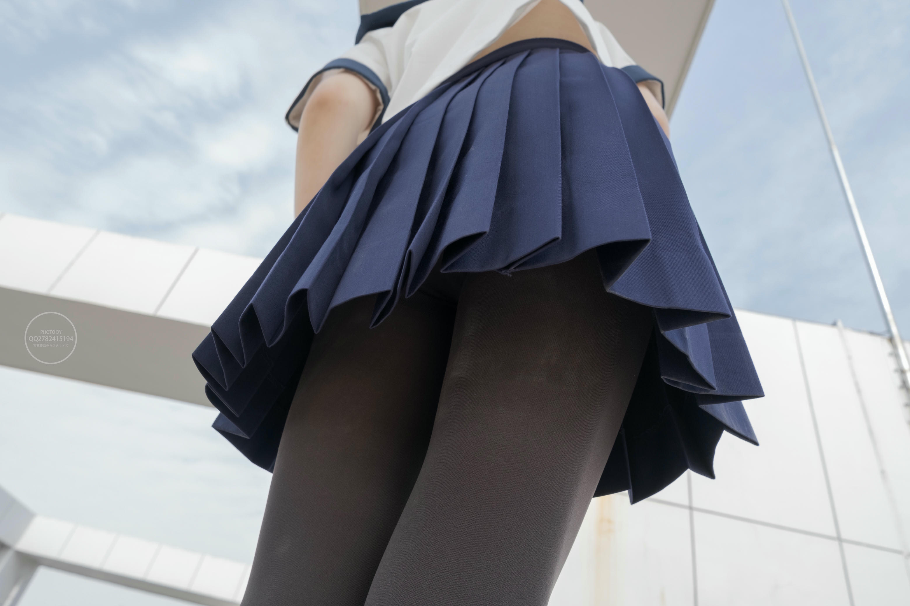 森萝财团 有料 NO.039 小香 天台上的JK灰丝美少女 [90P-794M]_第2集