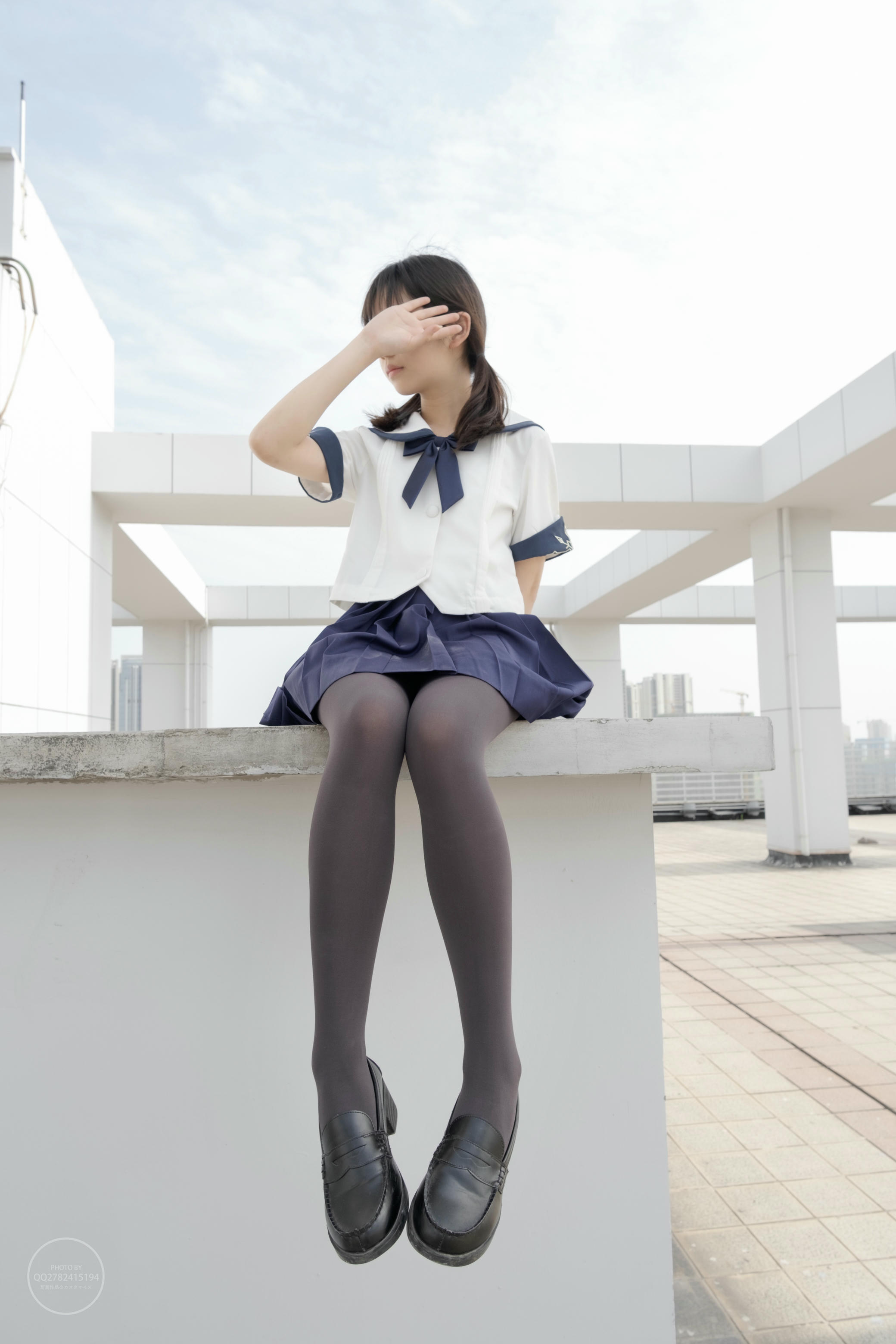 森萝财团 有料 NO.039 小香 天台上的JK灰丝美少女 [90P-794M]_第2集