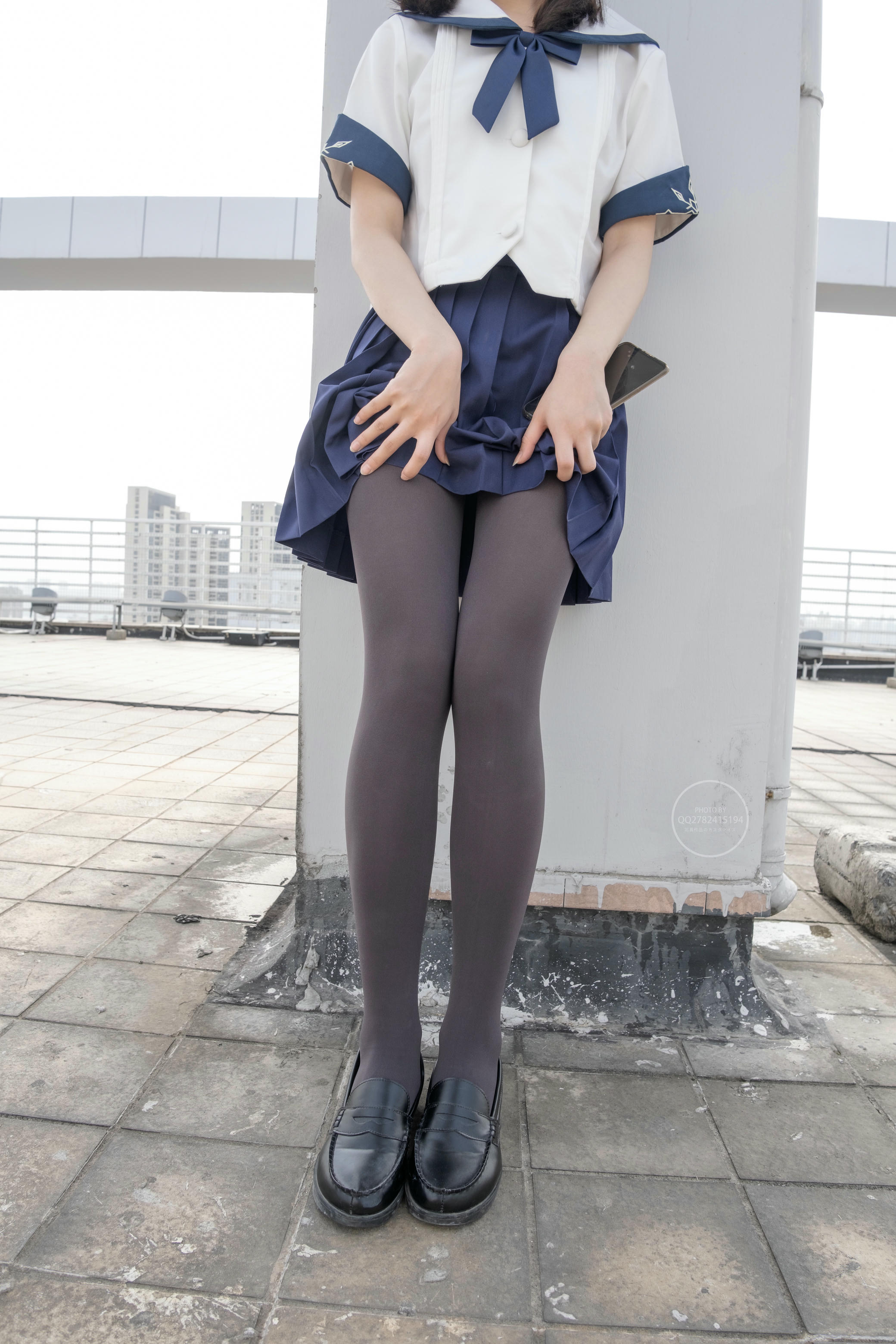 森萝财团 有料 NO.039 小香 天台上的JK灰丝美少女 [90P-794M]_第3集