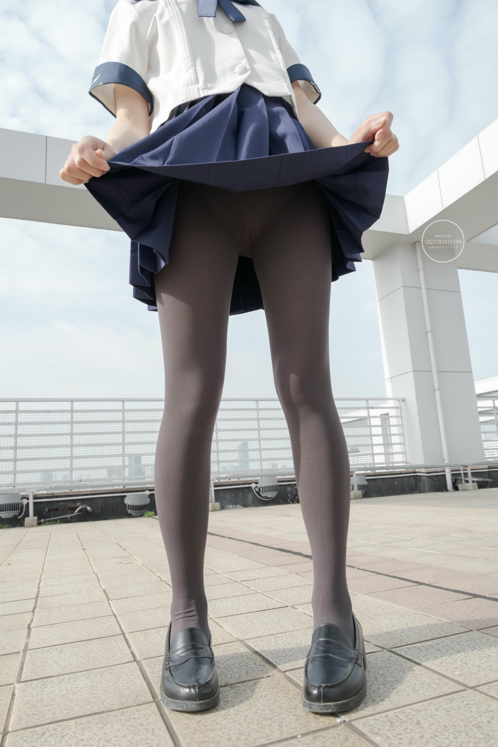 森萝财团 有料 NO.039 小香 天台上的JK灰丝美少女 [90P-794M]_第4集