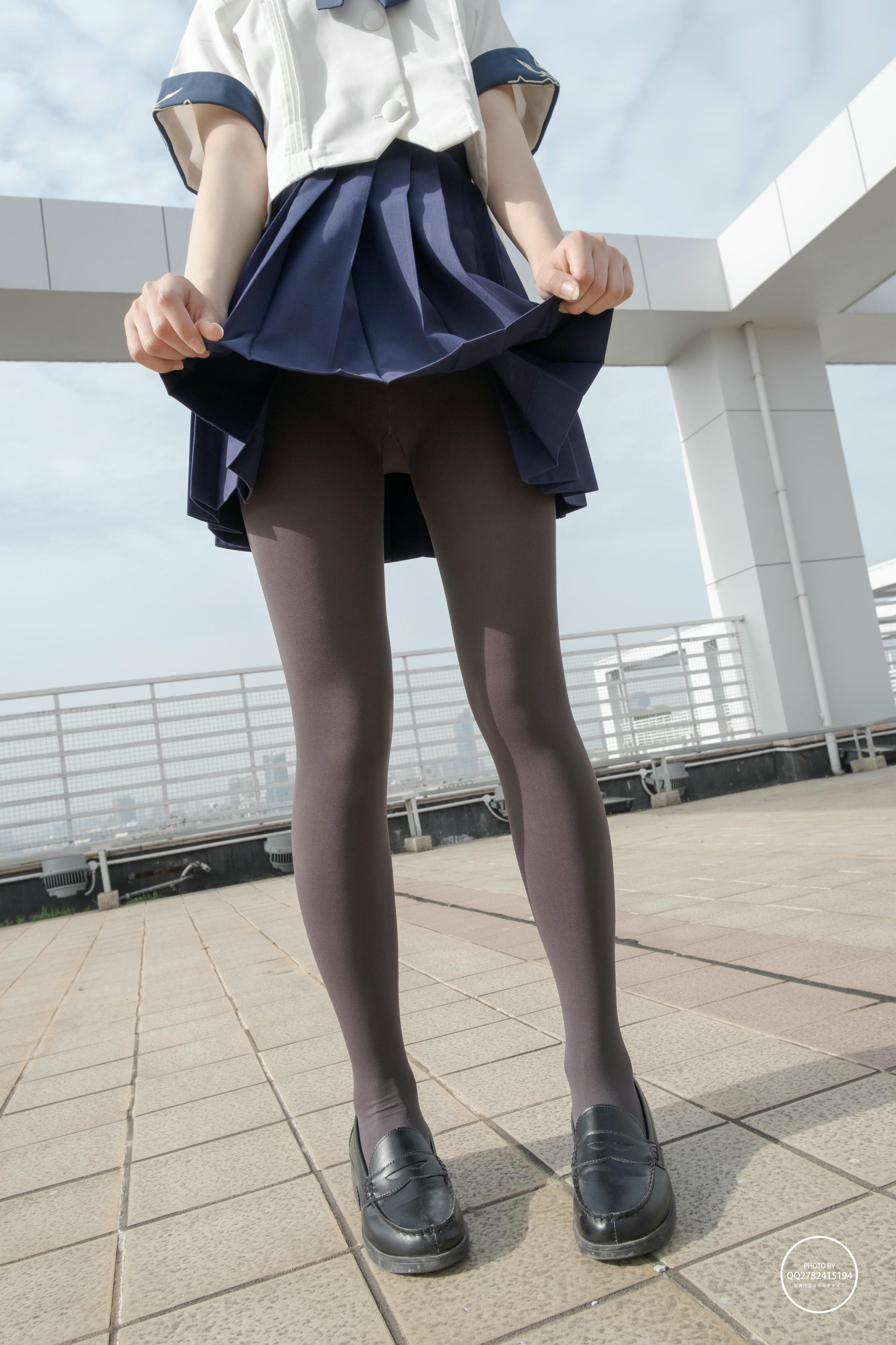 森萝财团 有料 NO.039 小香 天台上的JK灰丝美少女 [90P-794M]_第4集