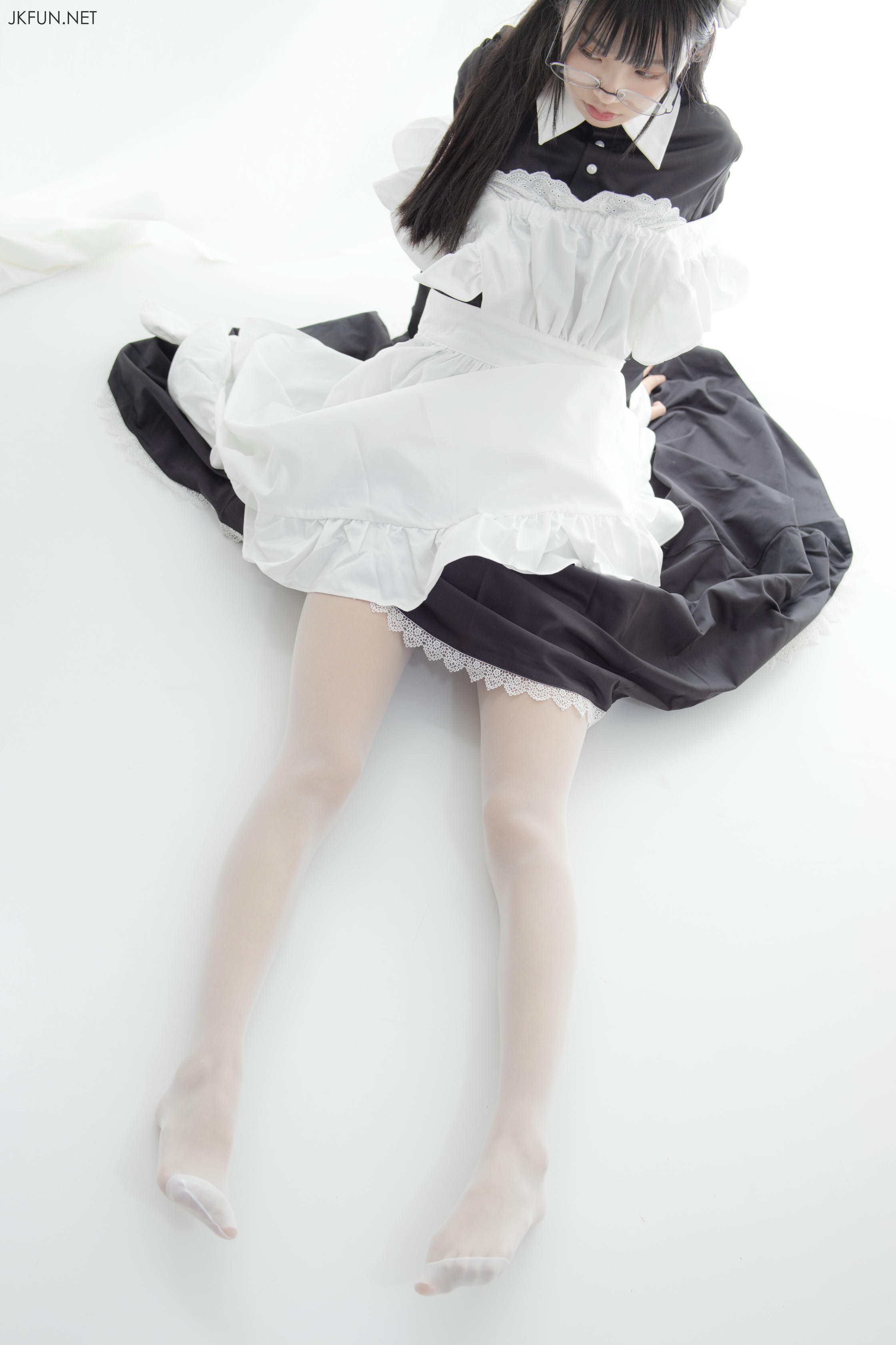 森萝财团 JKFUN-017 小梓 15D超薄白丝 [127P+1V／2.32G]_第5集