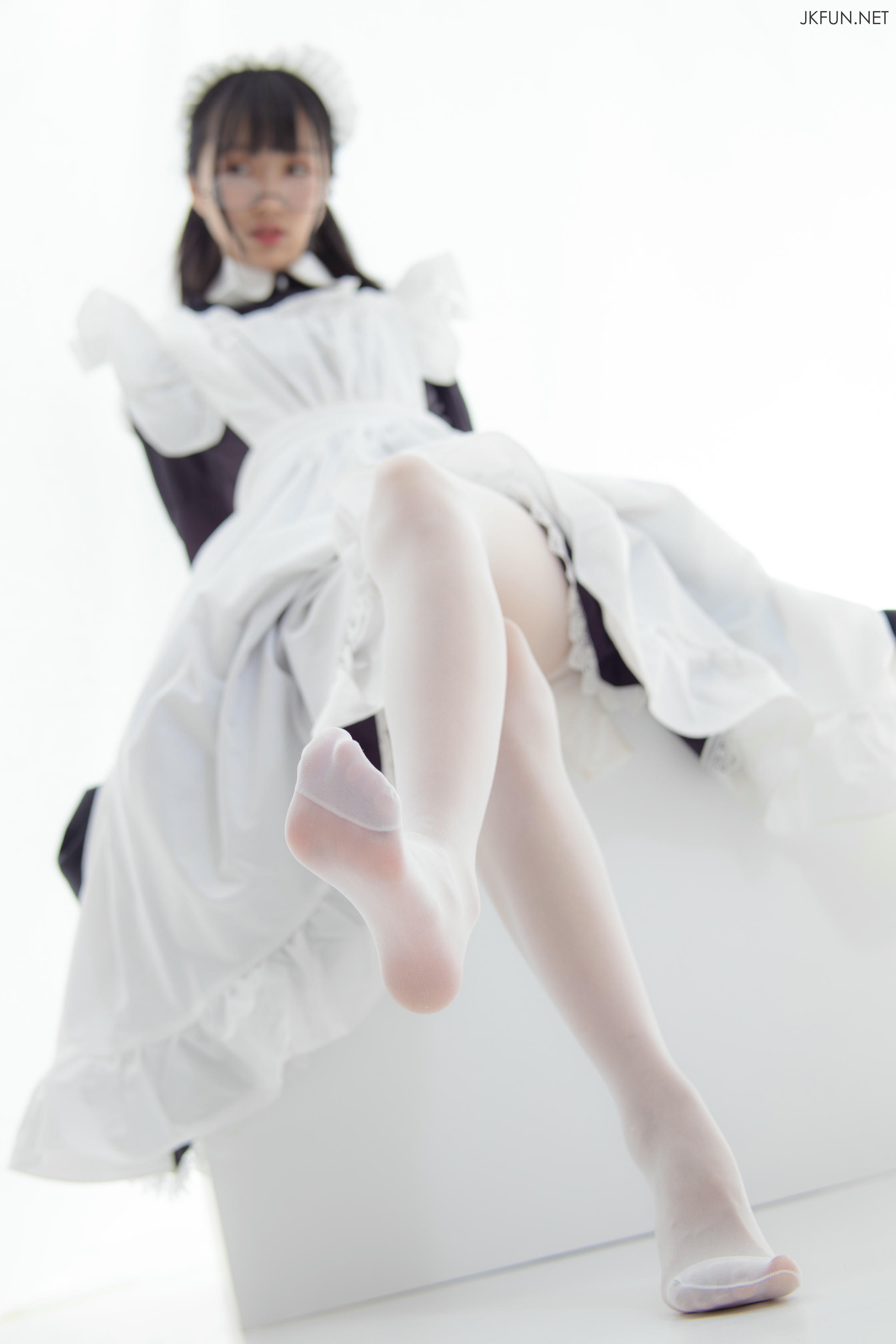 森萝财团 JKFUN-017 小梓 15D超薄白丝 [127P+1V／2.32G]_第5集