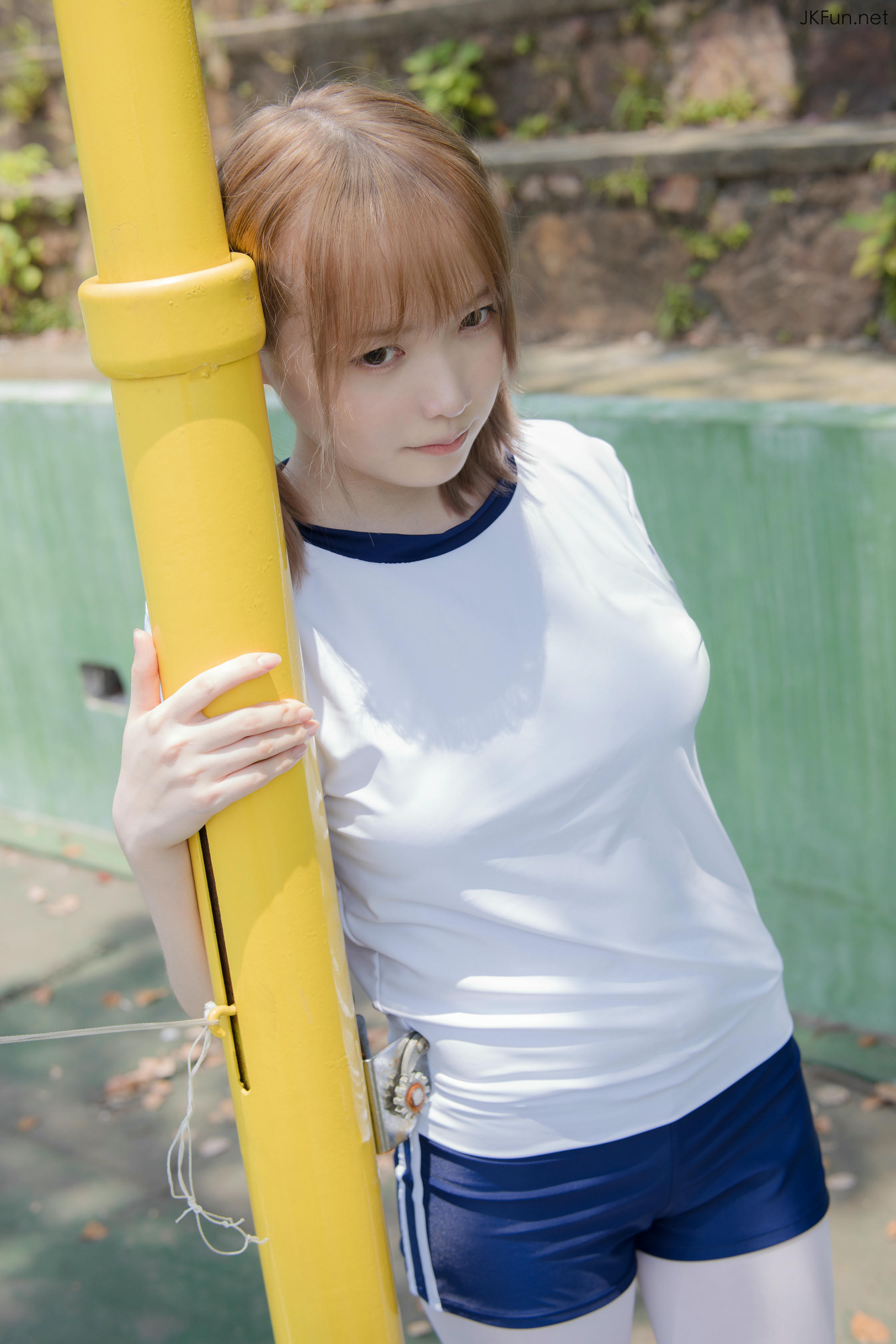 森萝财团 JKFUN-019 Aika 80D白丝外景体操服 [107P+1V／2.4G]_第1集