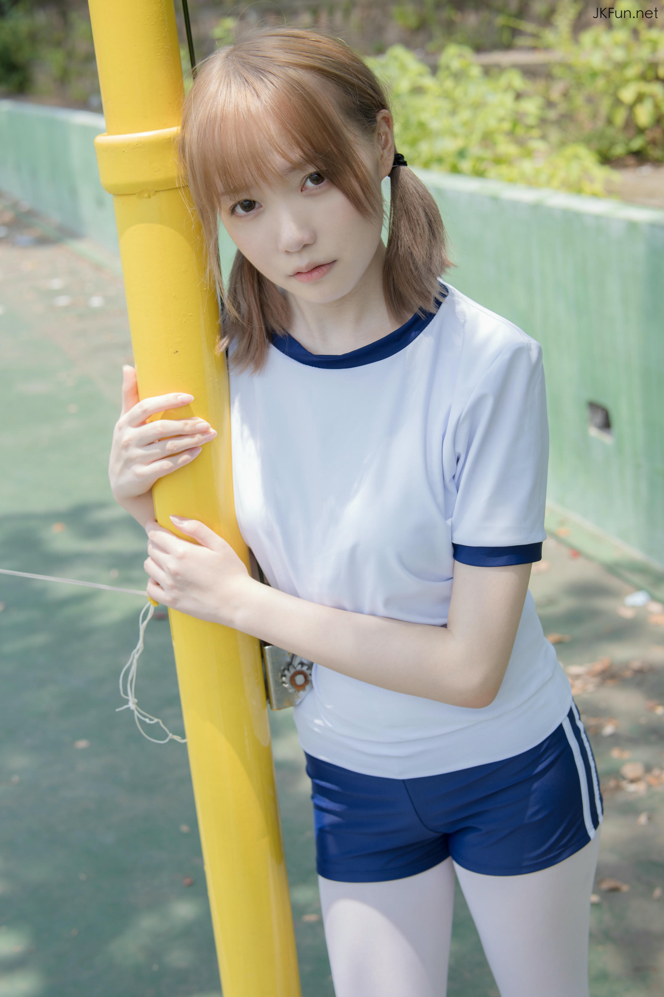 森萝财团 JKFUN-019 Aika 80D白丝外景体操服 [107P+1V／2.4G]_第1集