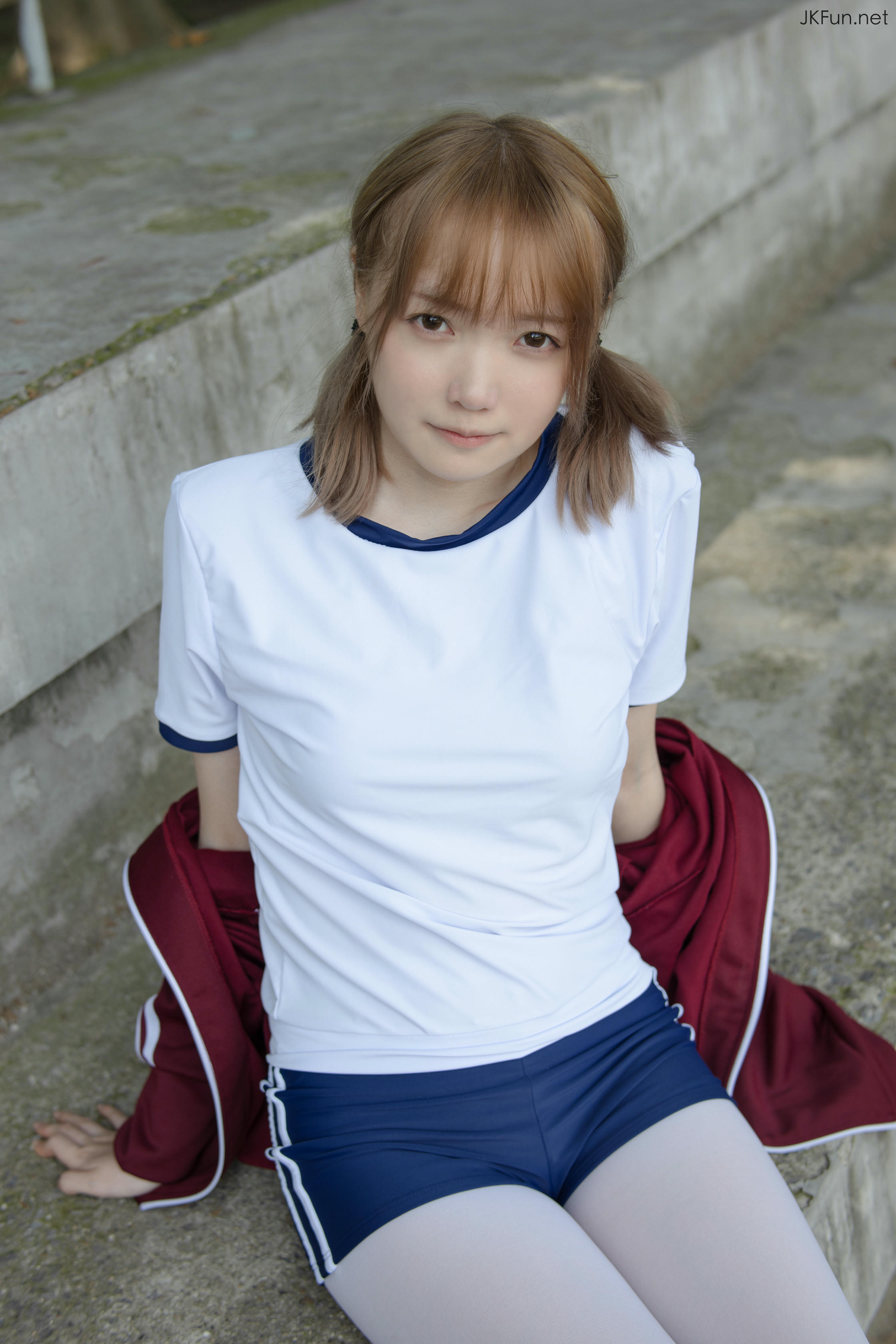 森萝财团 JKFUN-019 Aika 80D白丝外景体操服 [107P+1V／2.4G]_第2集