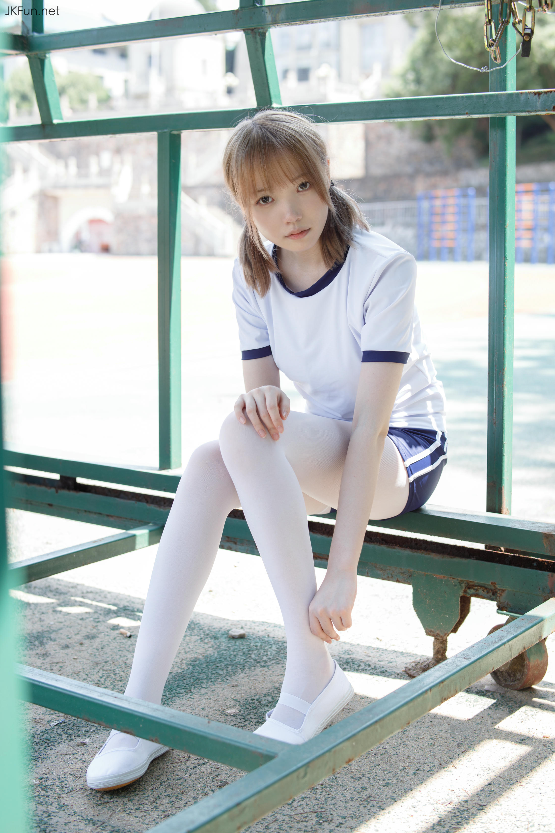 森萝财团 JKFUN-019 Aika 80D白丝外景体操服 [107P+1V／2.4G]_第3集