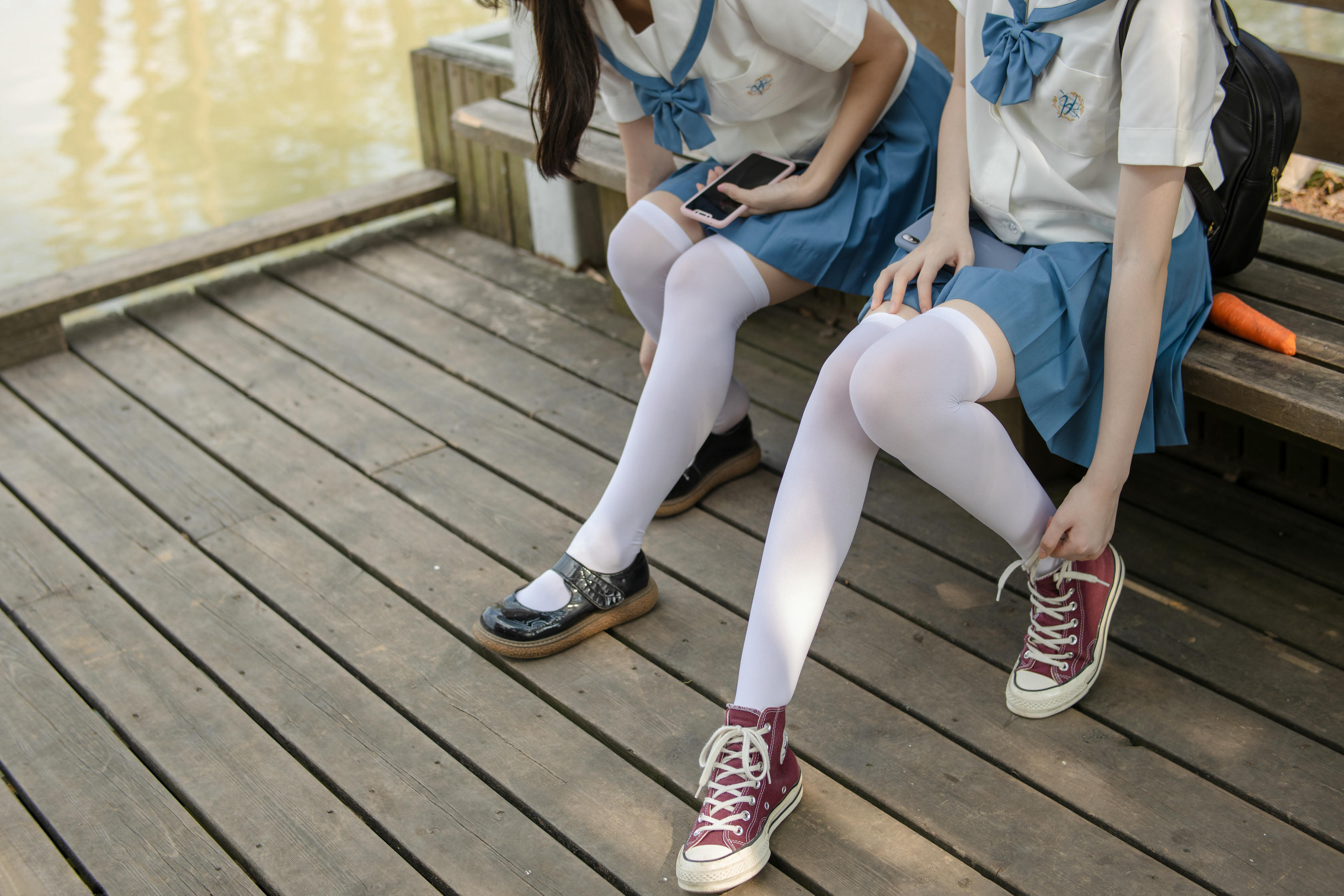 森萝财团 JKFUN-025 默陌&Aika 80D白丝过膝袜两女一ZOO [93P／1.61GB]_第4集