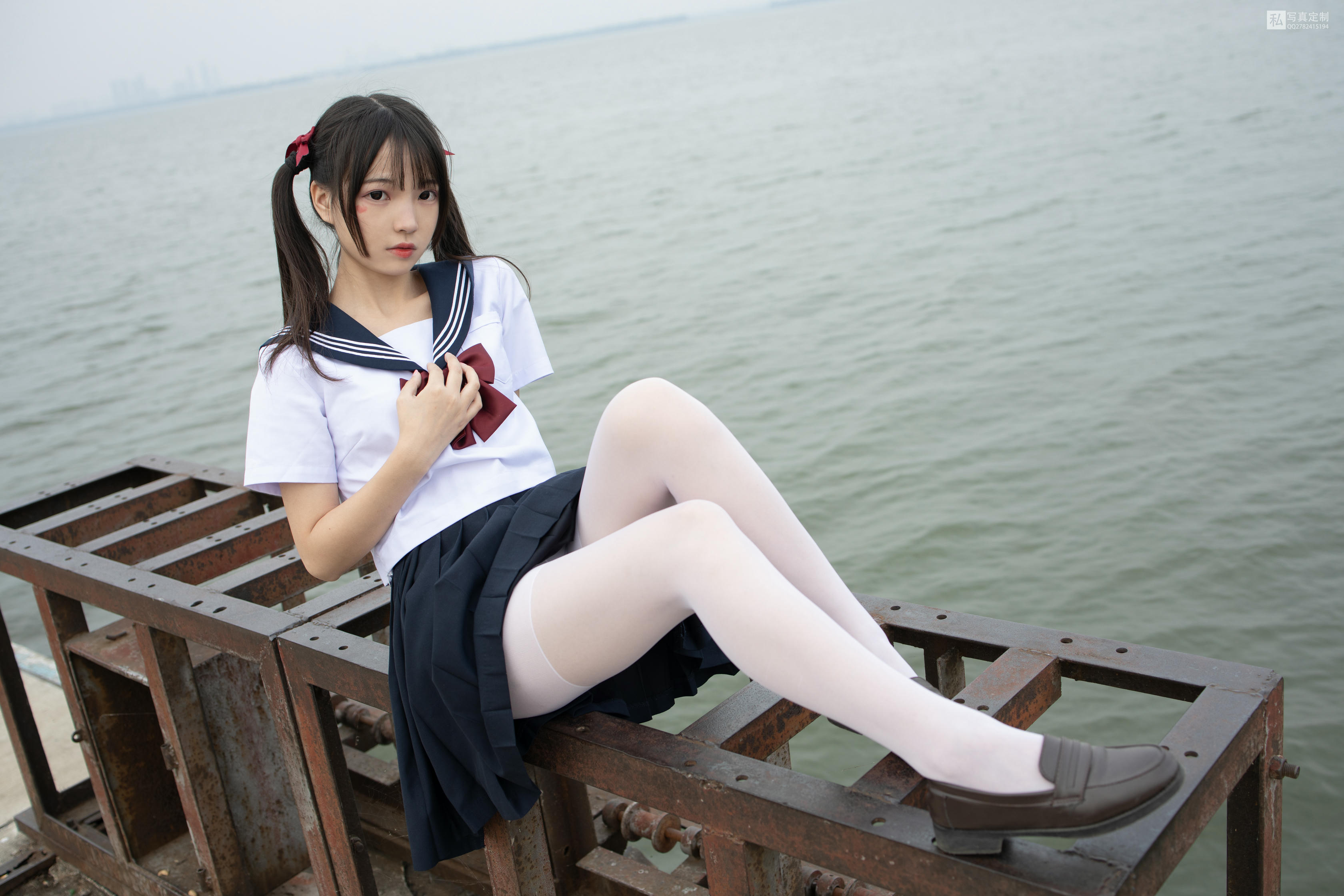 森萝财团 JKFUN-028 默陌 15D白丝 抑郁湖边与绝望天台 [58P／2V3.39G]_第1集