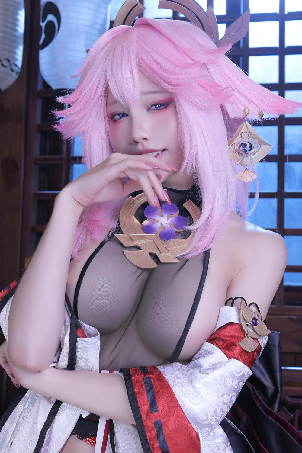 水淼Aqua NO.143 新八重神子 [93P 112MB]_第3集
