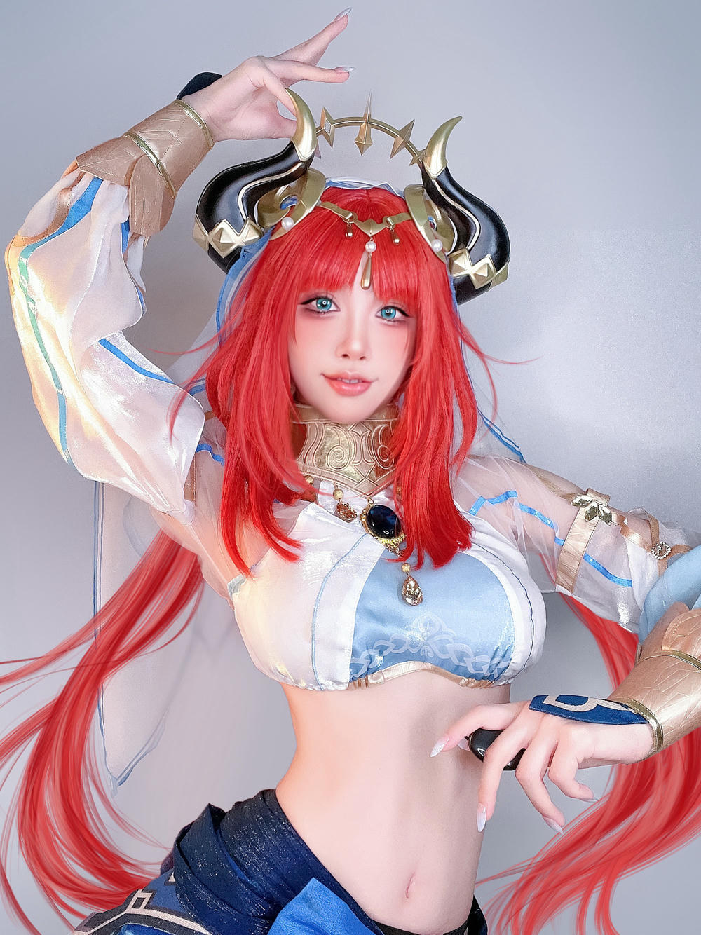 水淼Aqua NO.165 原神妮露 [26P 54M]_第1集