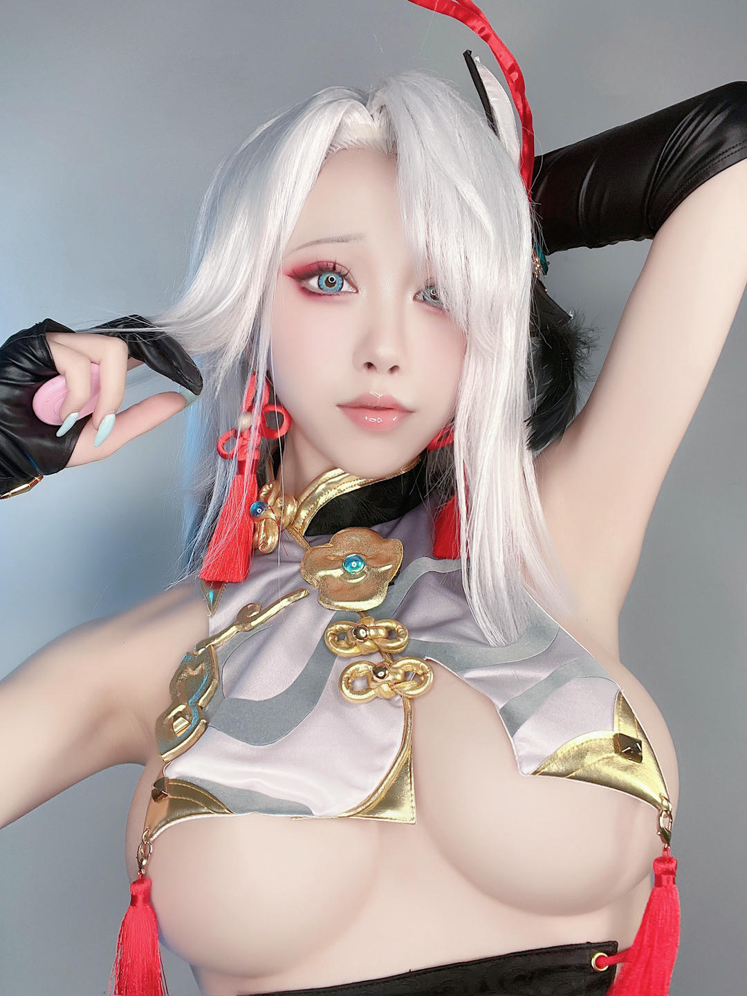水淼Aqua-[2022-03-13] 🔹 申鶴 旗袍 🔹_第1集